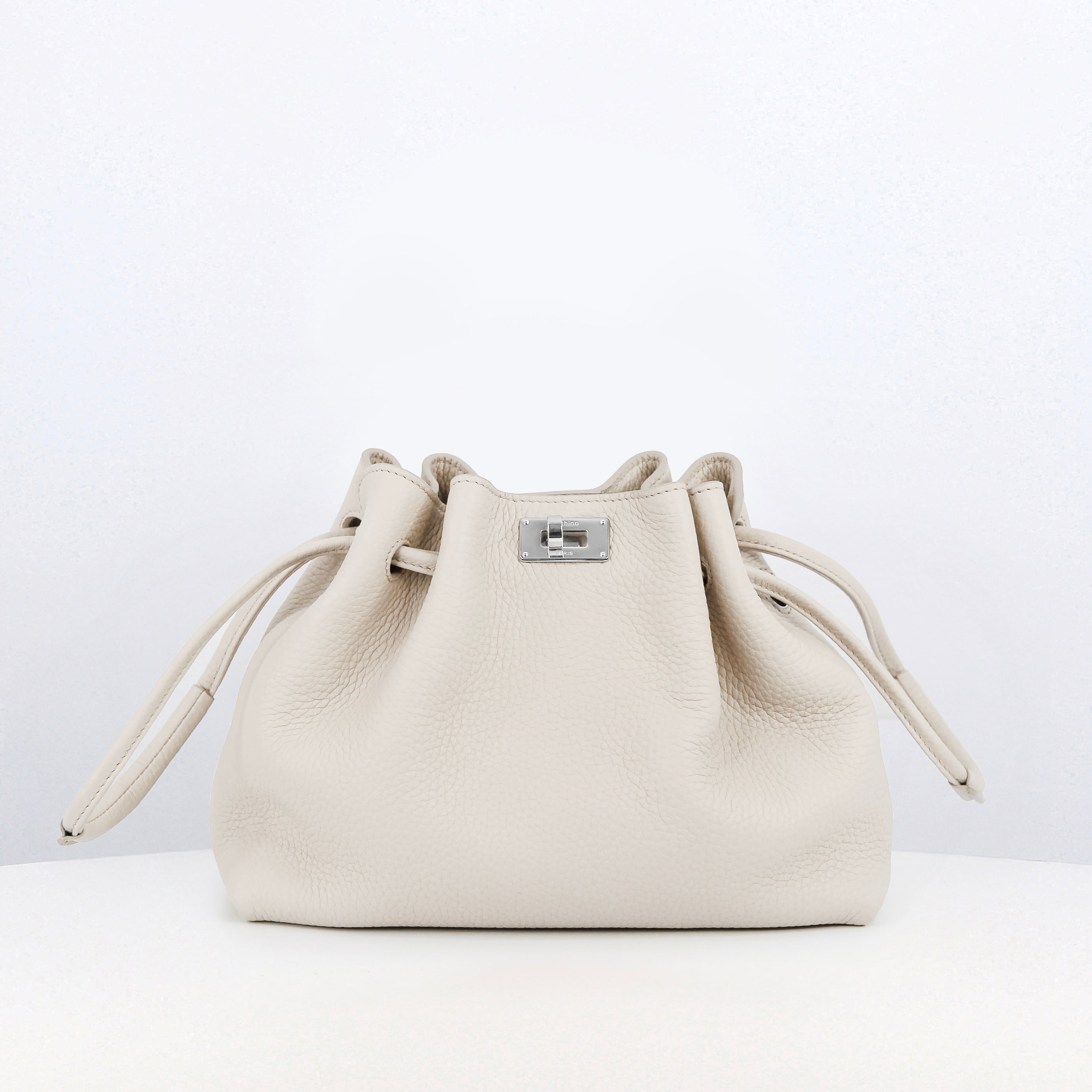 SAC BOURSE EN CUIR COLETTE MINI IVOIRE