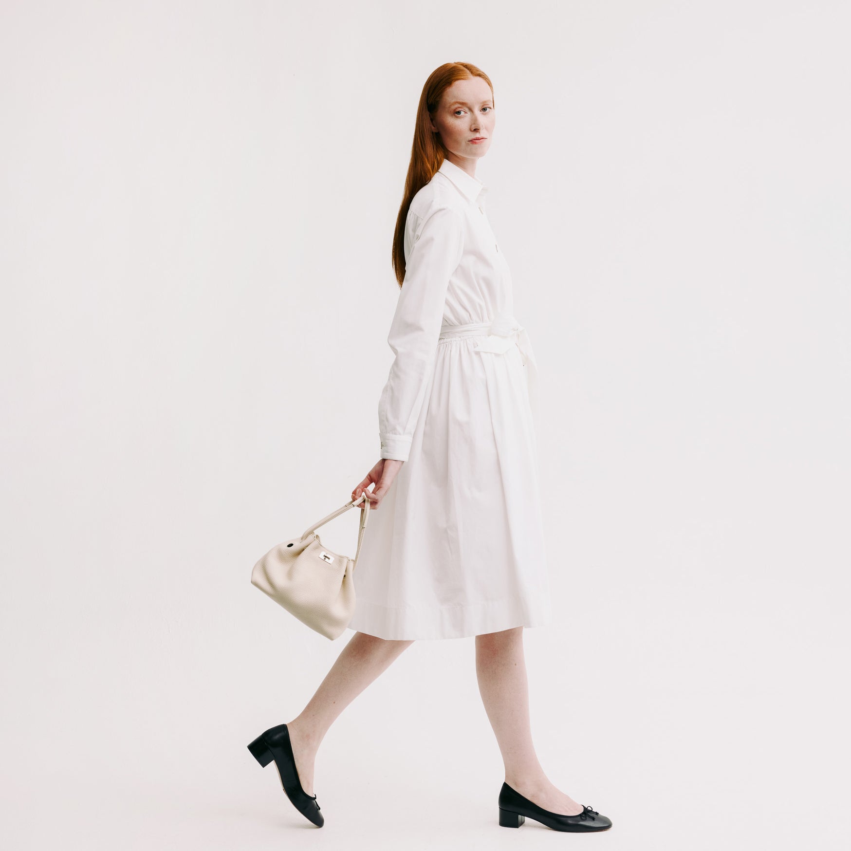 SAC BOURSE EN CUIR COLETTE MINI IVOIRE
