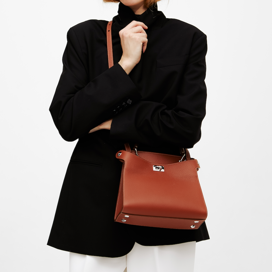 SAC À MAIN EN CUIR LUTECE MINI GOLD