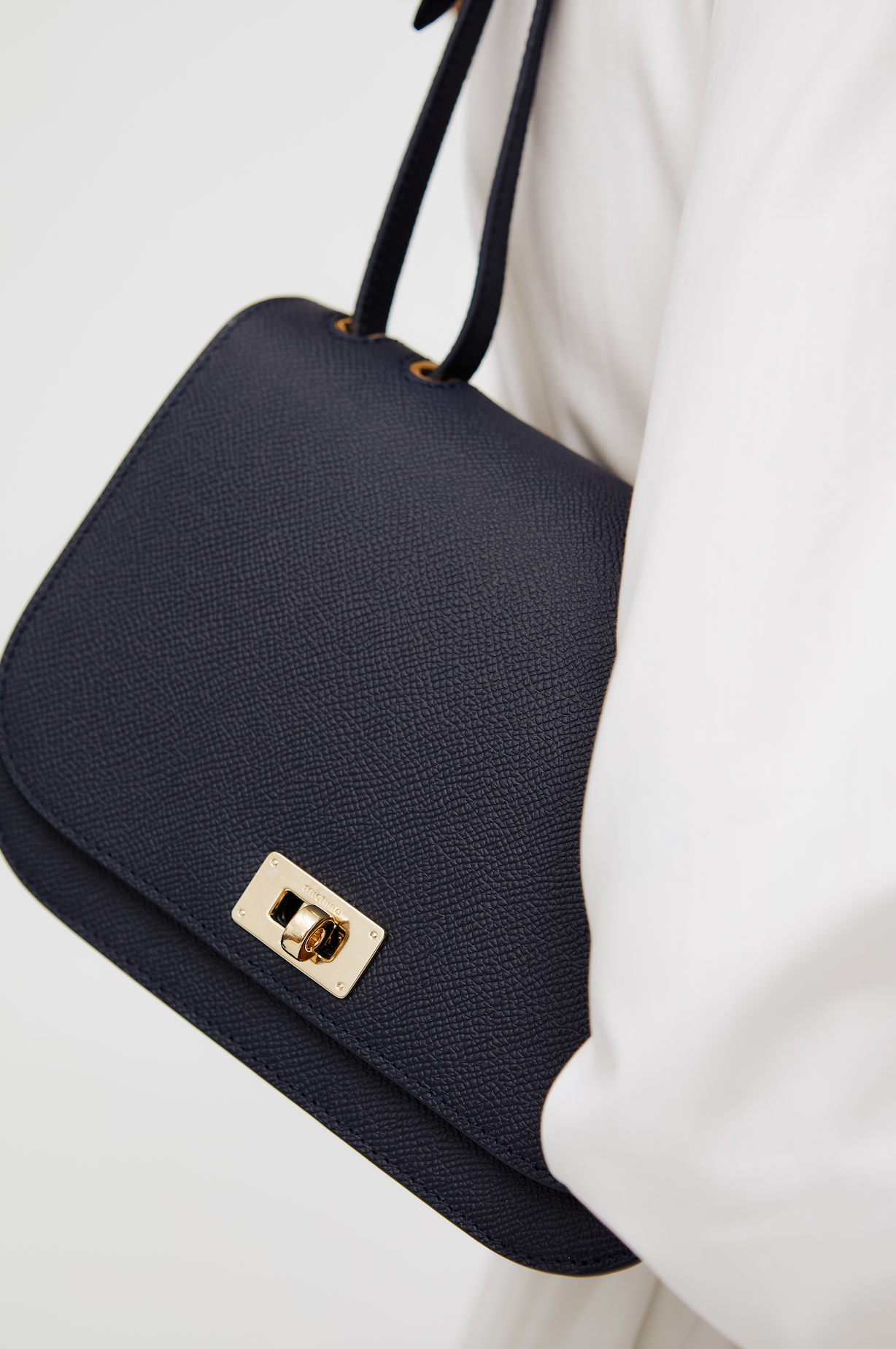 LEATHER FLAP BAG ELYSEE ECLIPSE