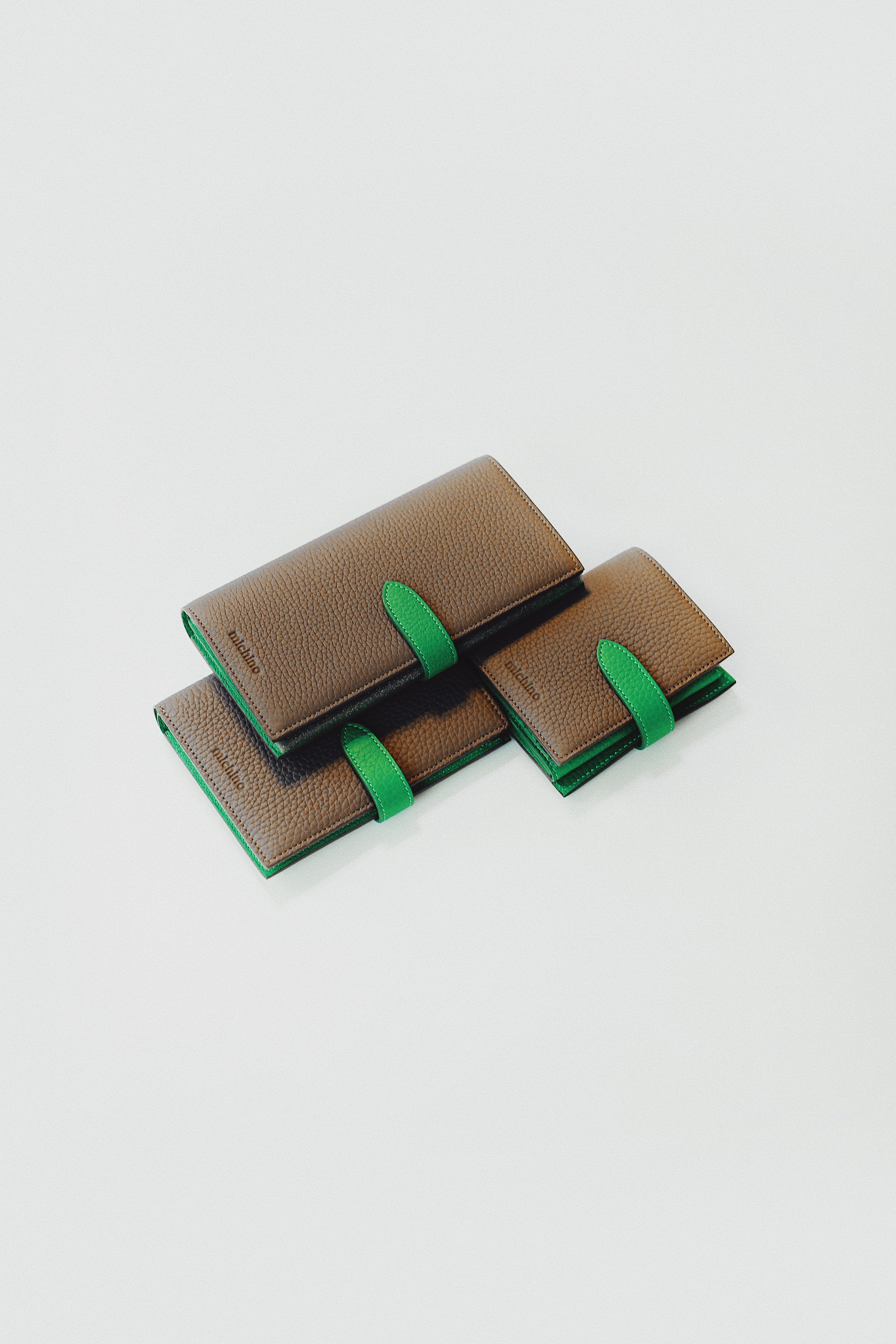 "Archive Event" MEDIUM WALLET TAUPE / VERT BAMBOO