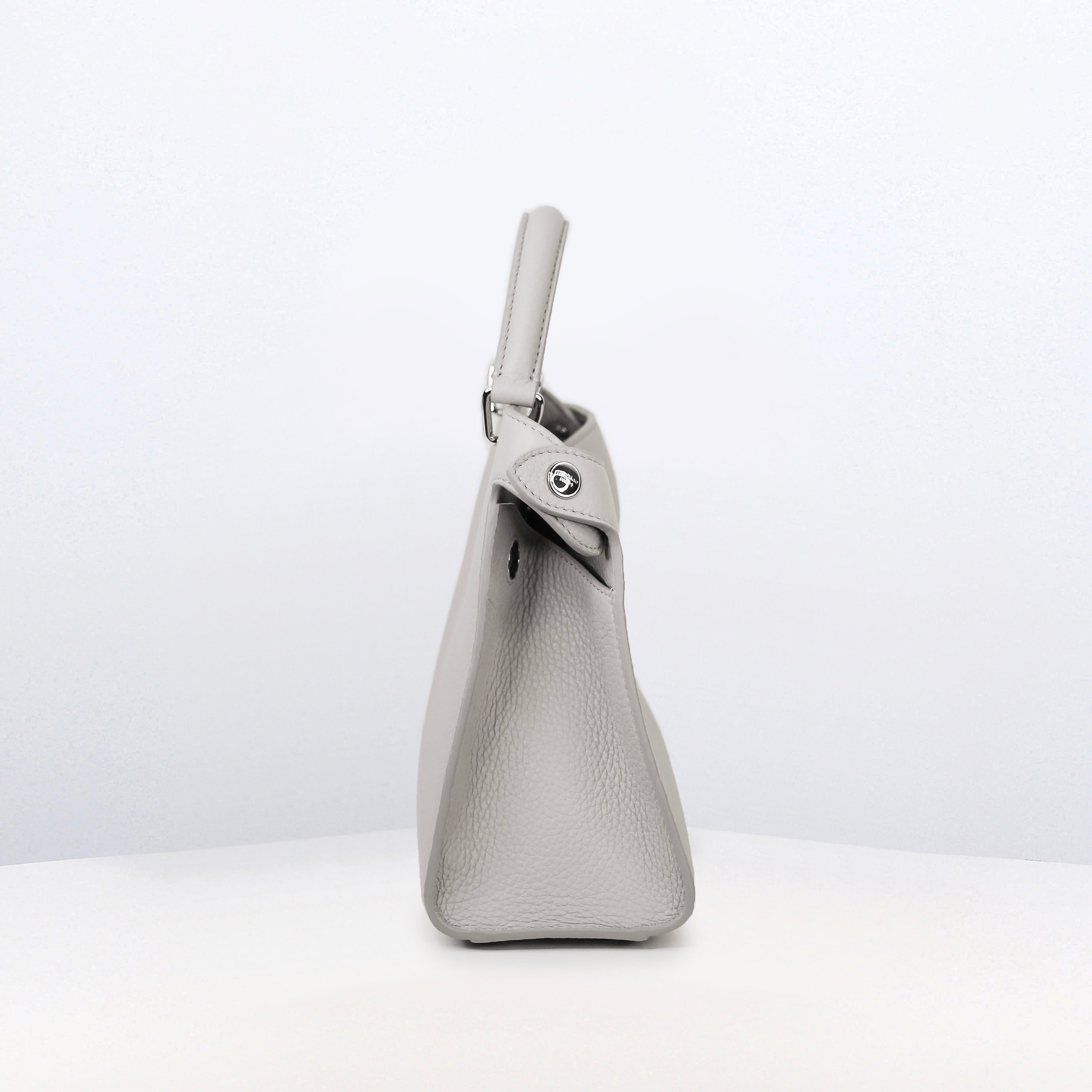 LEATHER HANDBAG LUTECE MINI DUNE