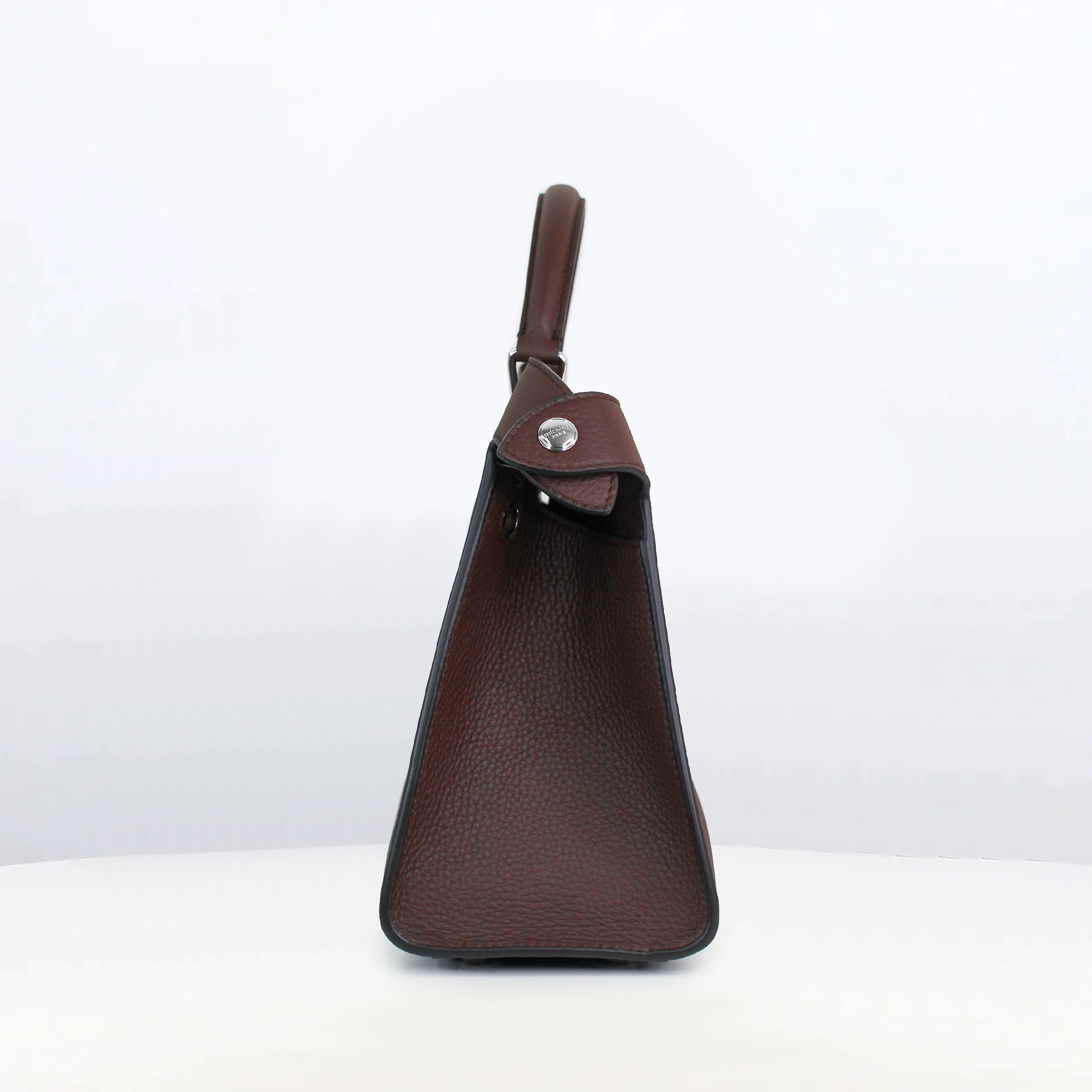 SAC À MAIN EN CUIR LUTECE PM PRUNE