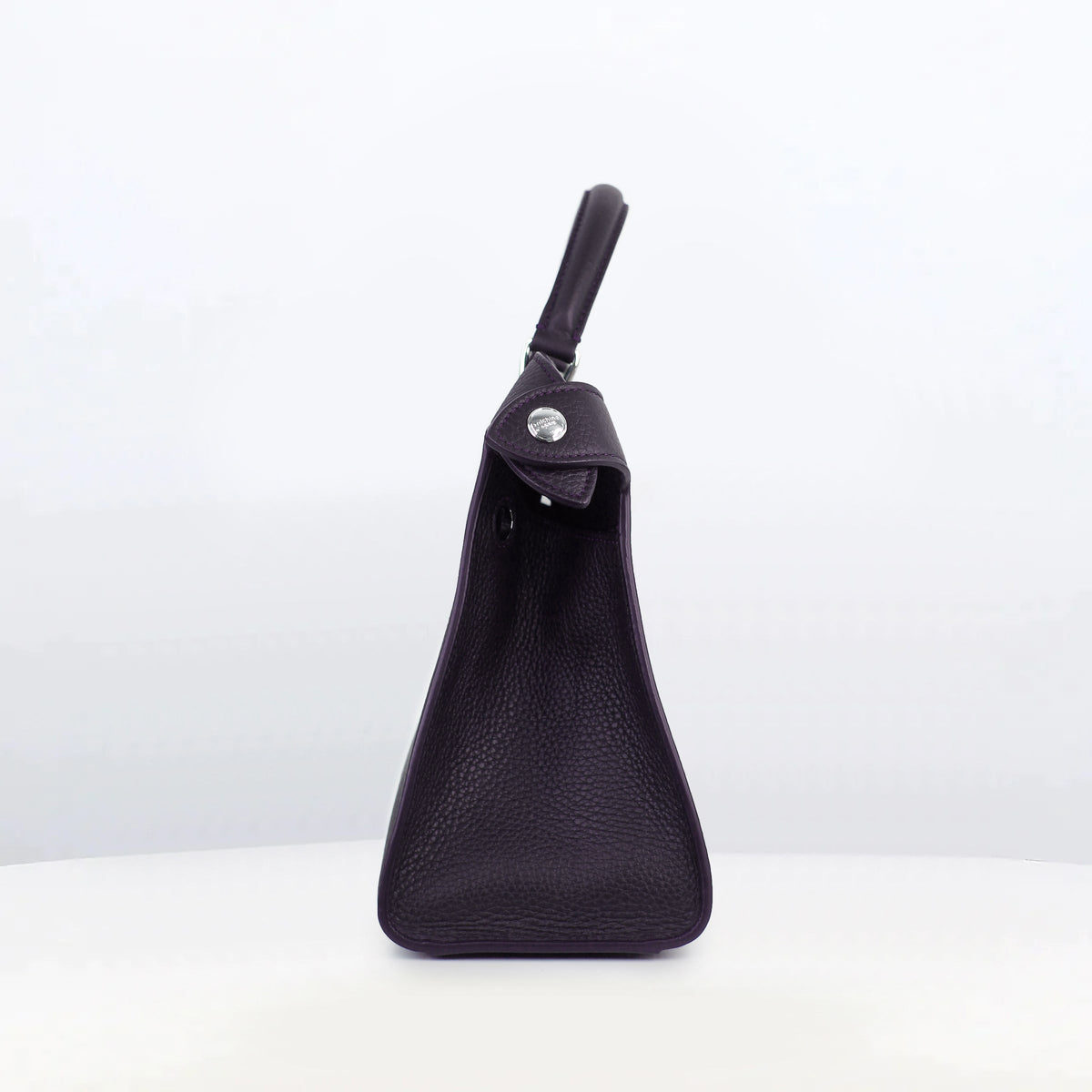 LEATHER HANDBAG LUTECE PM RAISIN