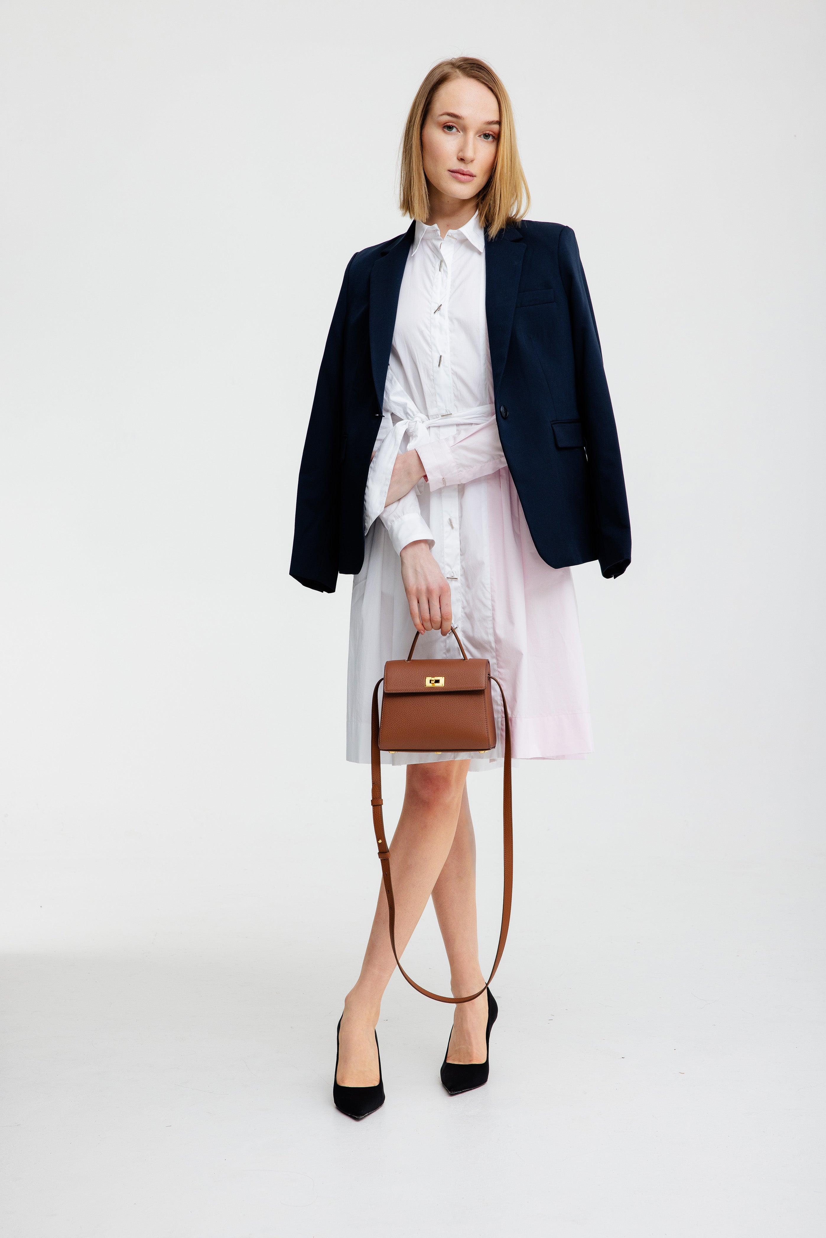 SAC À MAIN EN CUIR PALAIS ROYAL MINI GOLD