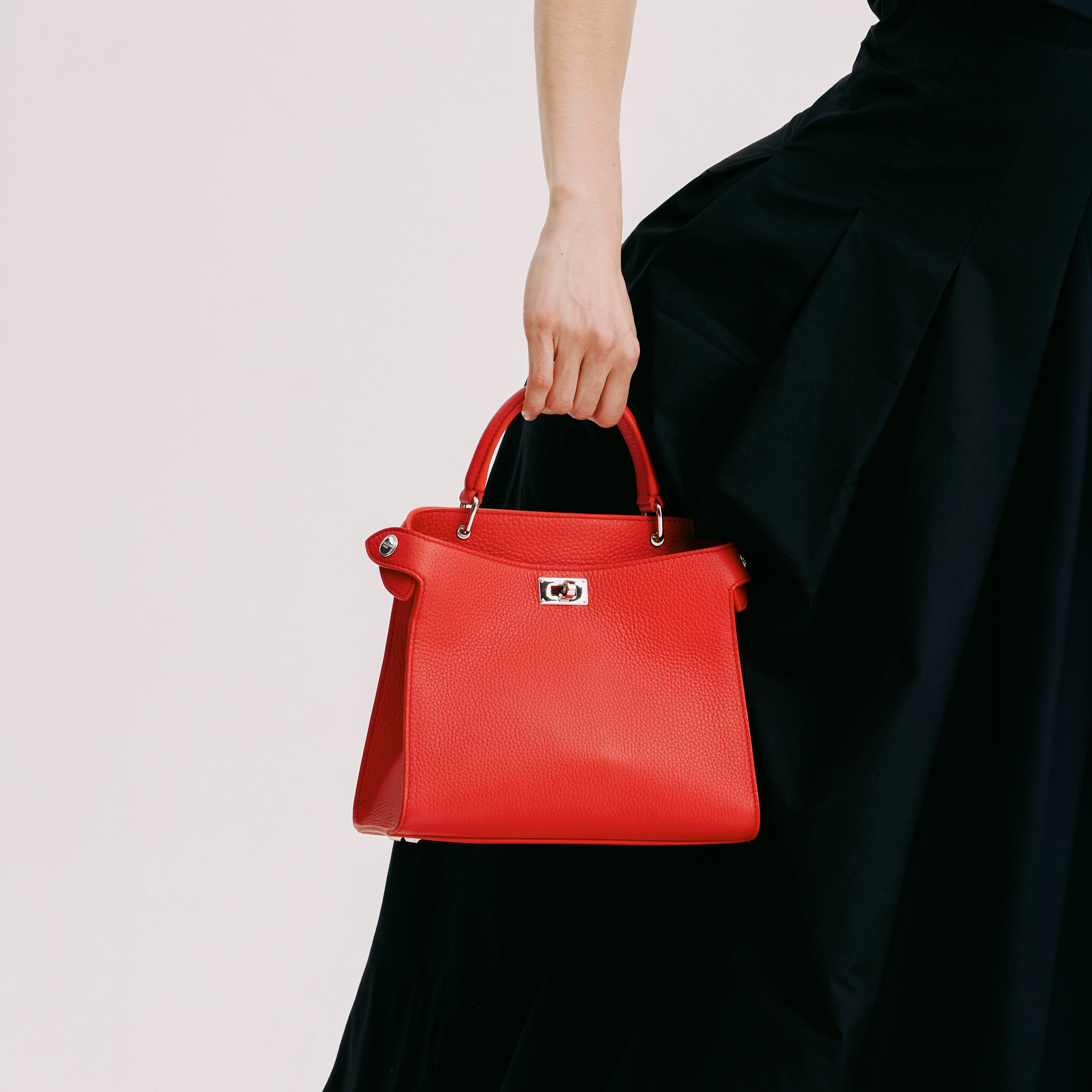 SAC À MAIN EN CUIR LUTECE MINI GÉRANIUM