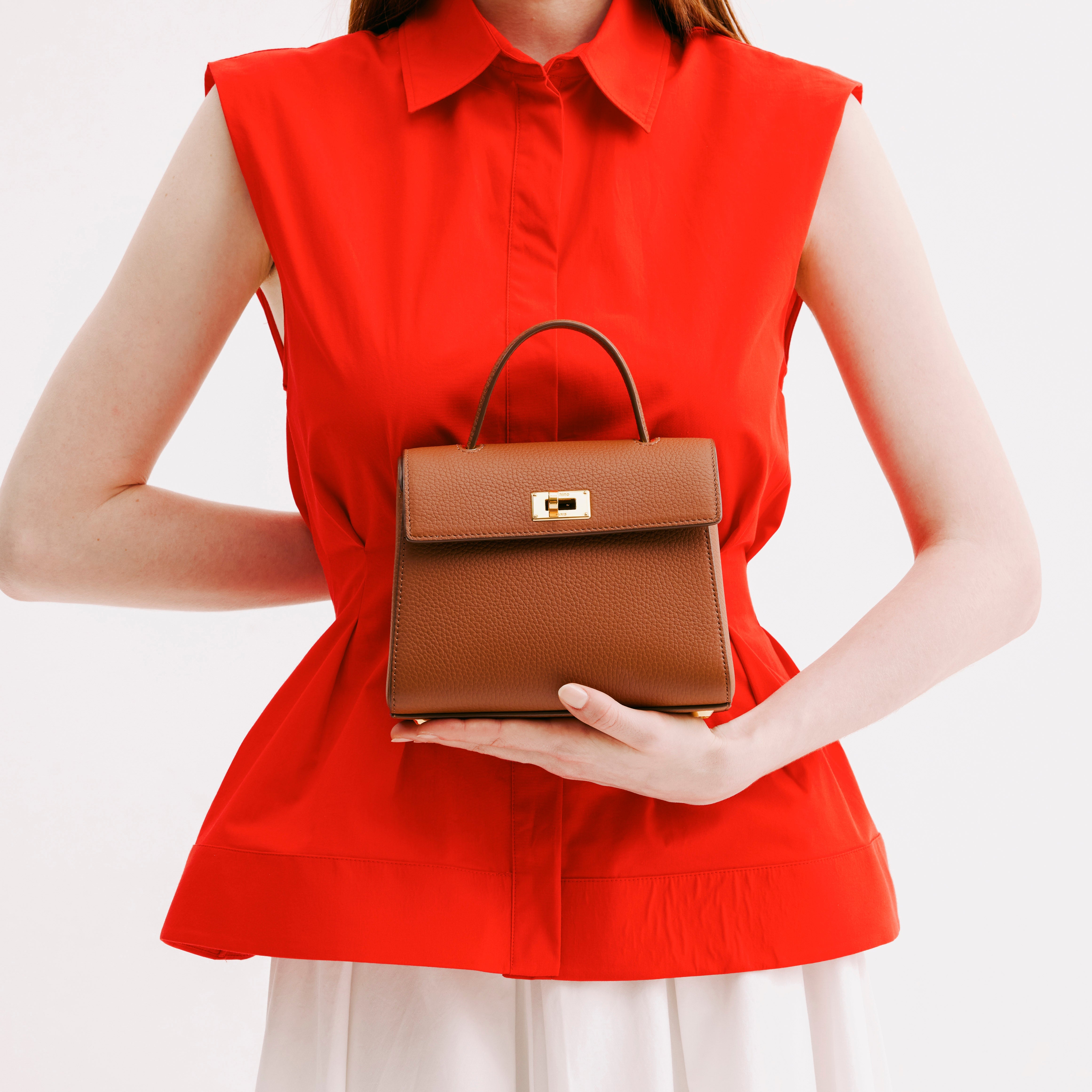 LEATHER HANDBAG PALAIS ROYAL MINI GOLD