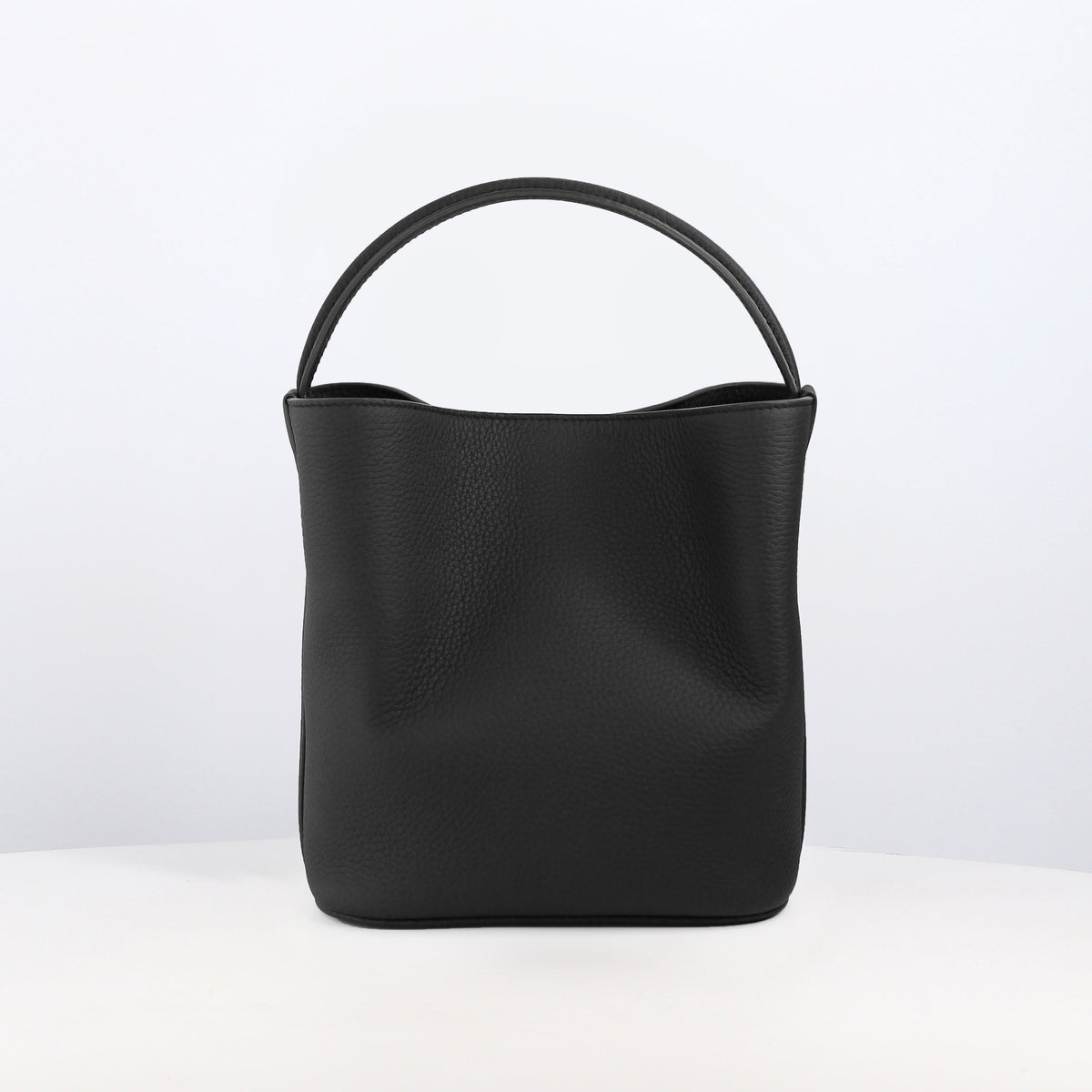 LEATHER BUCKET BAG ODEON MINI BLACK