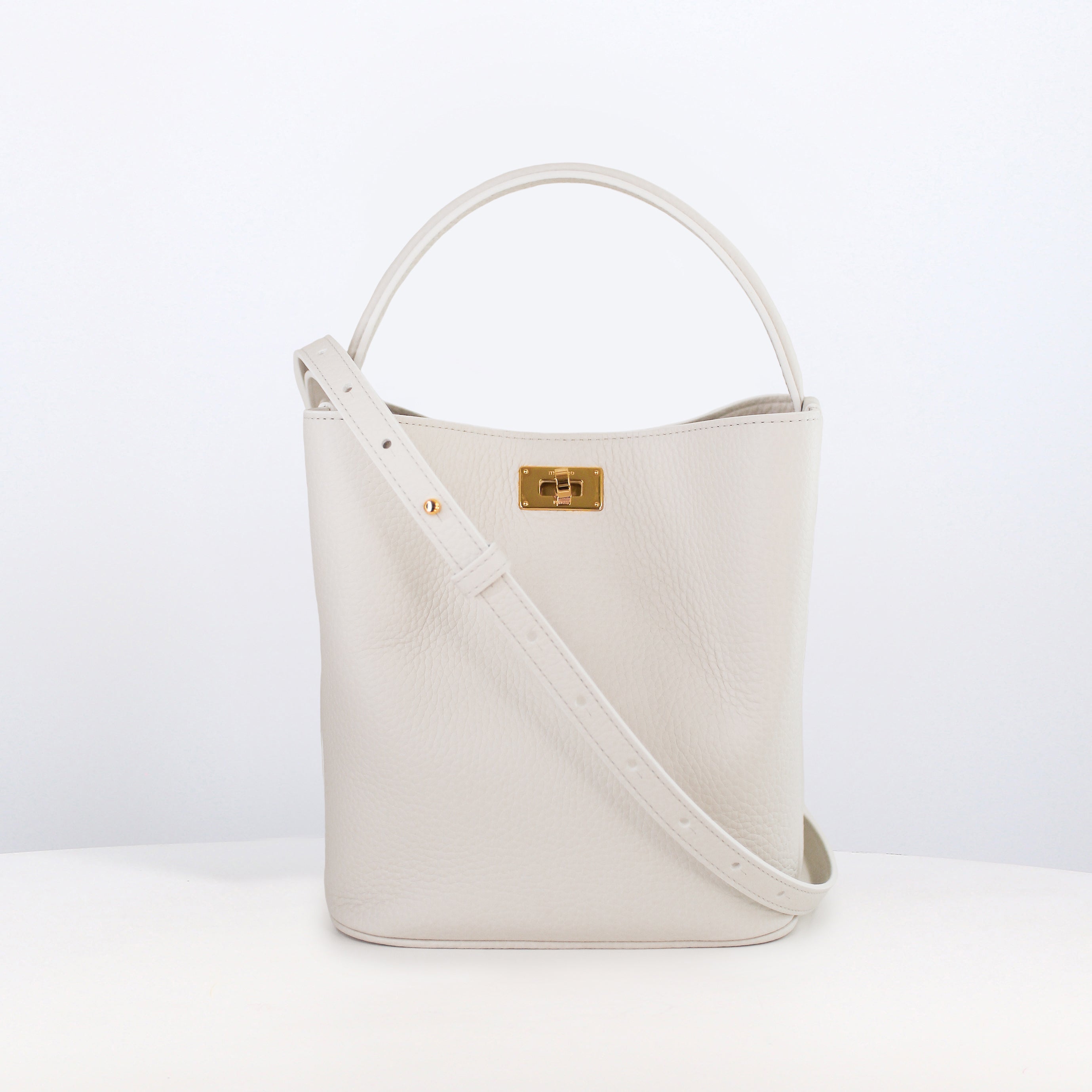 SAC SEAU EN CUIR ODEON MINI CRAIE