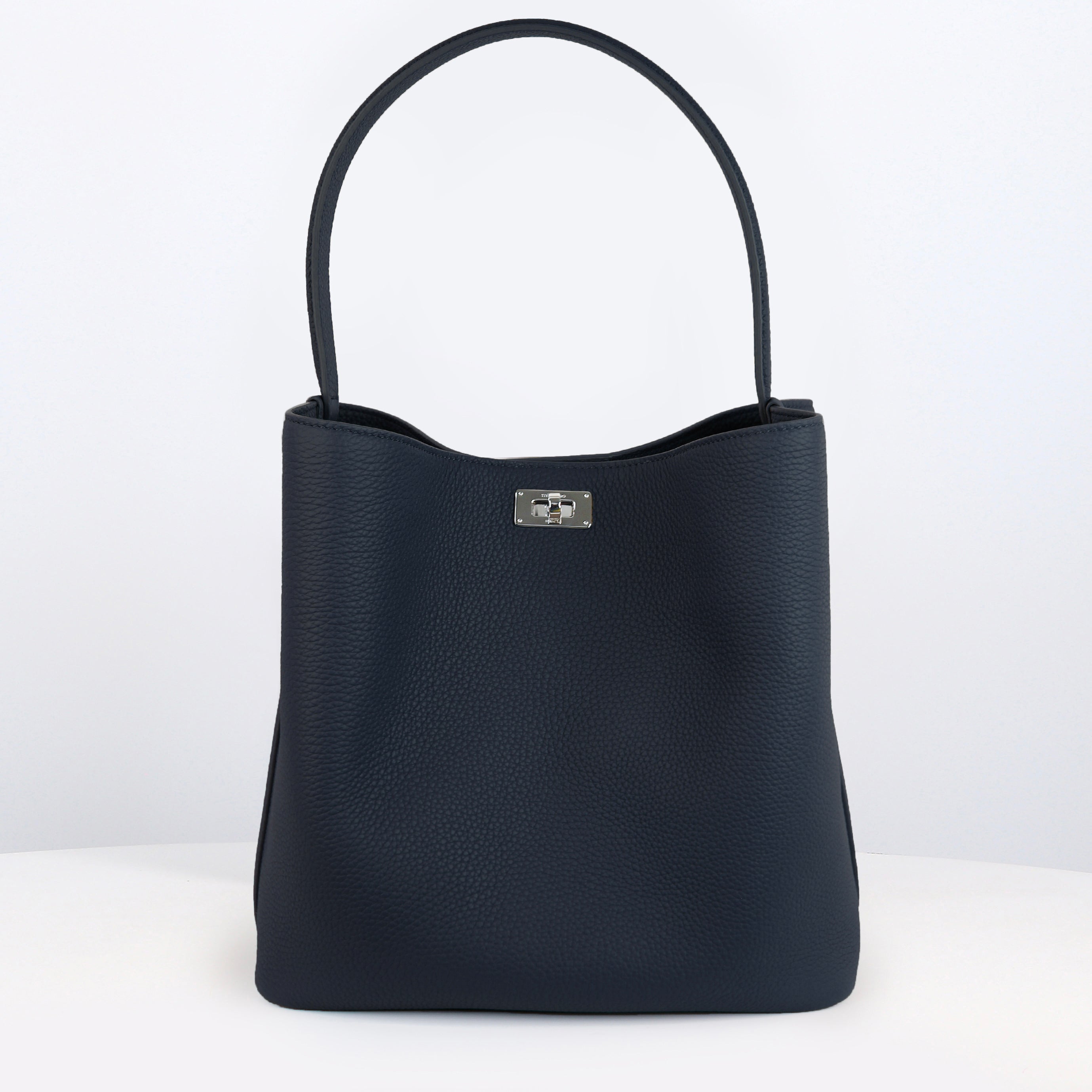 COFFRET : SAC SEAU EN CUIR ODÉON PM ECLIPSE & PORTE-GANTS EN CUIR GOLD