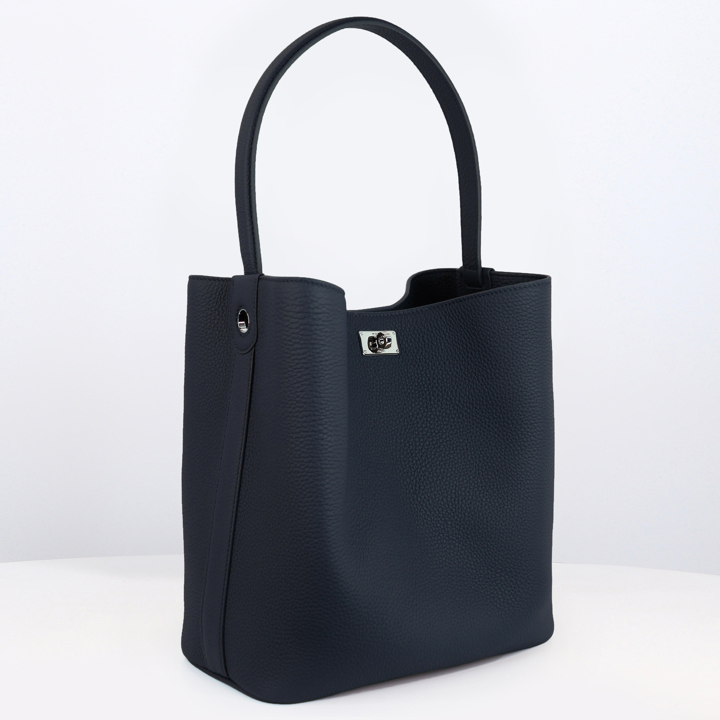 COFFRET : SAC SEAU EN CUIR ODÉON PM ECLIPSE & PORTE-GANTS EN CUIR GOLD