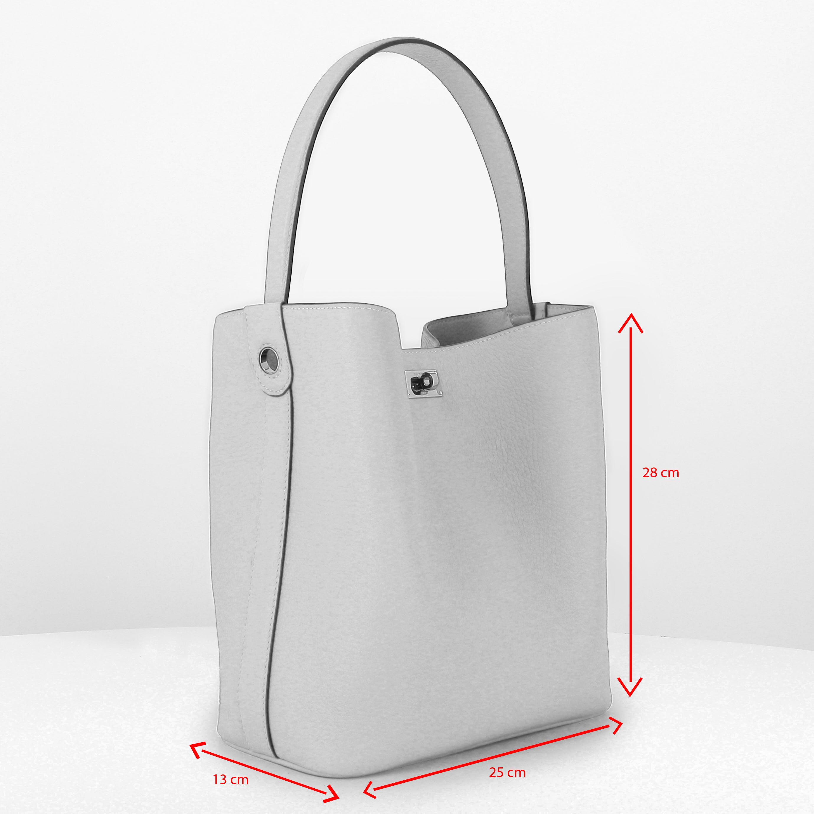 SAC SEAU EN CUIR ODÉON PM KAKI