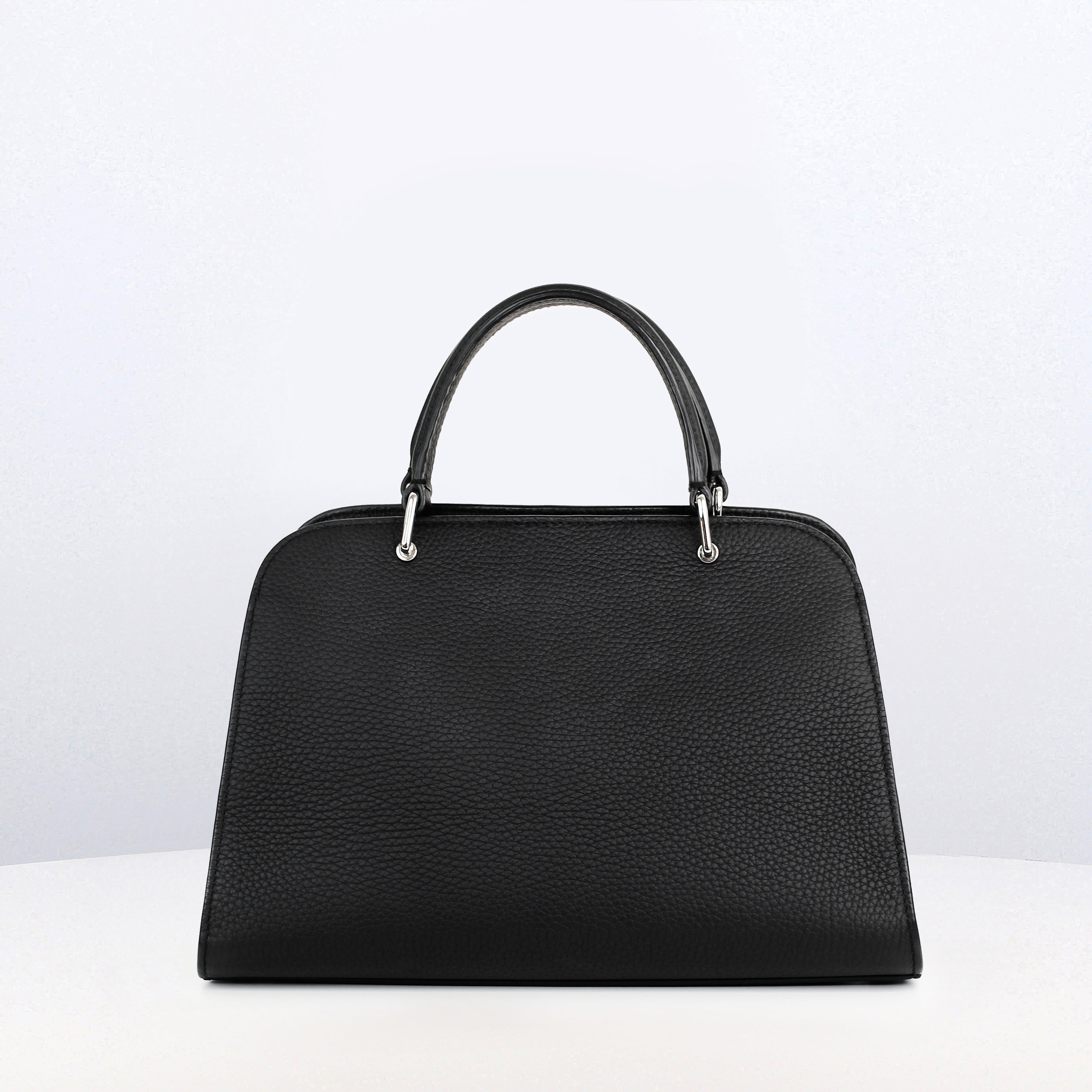 SAC À MAIN EN CUIR OPÉRA MINI NOIR