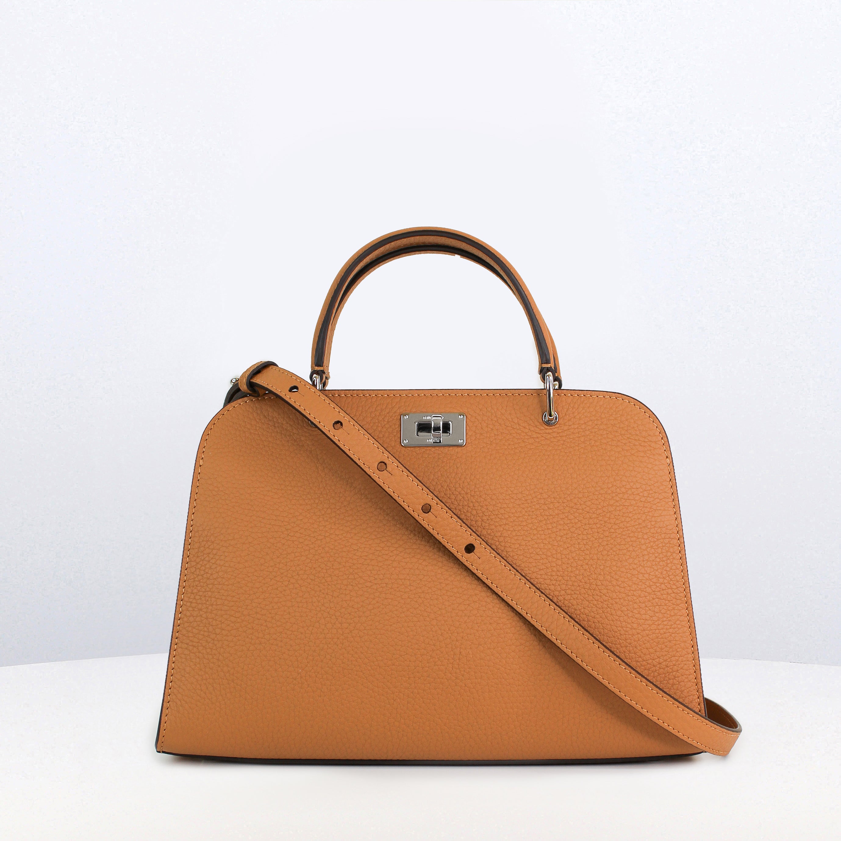 SAC À MAIN EN CUIR OPÉRA MINI CAMEL