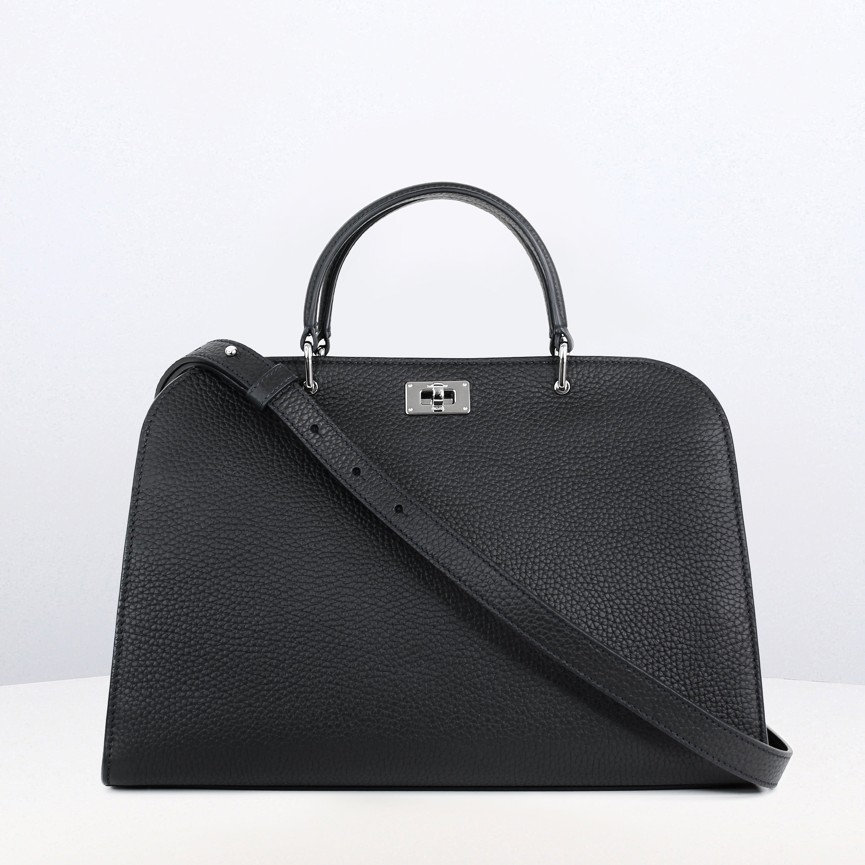 SAC À MAIN EN CUIR OPÉRA PM NOIR