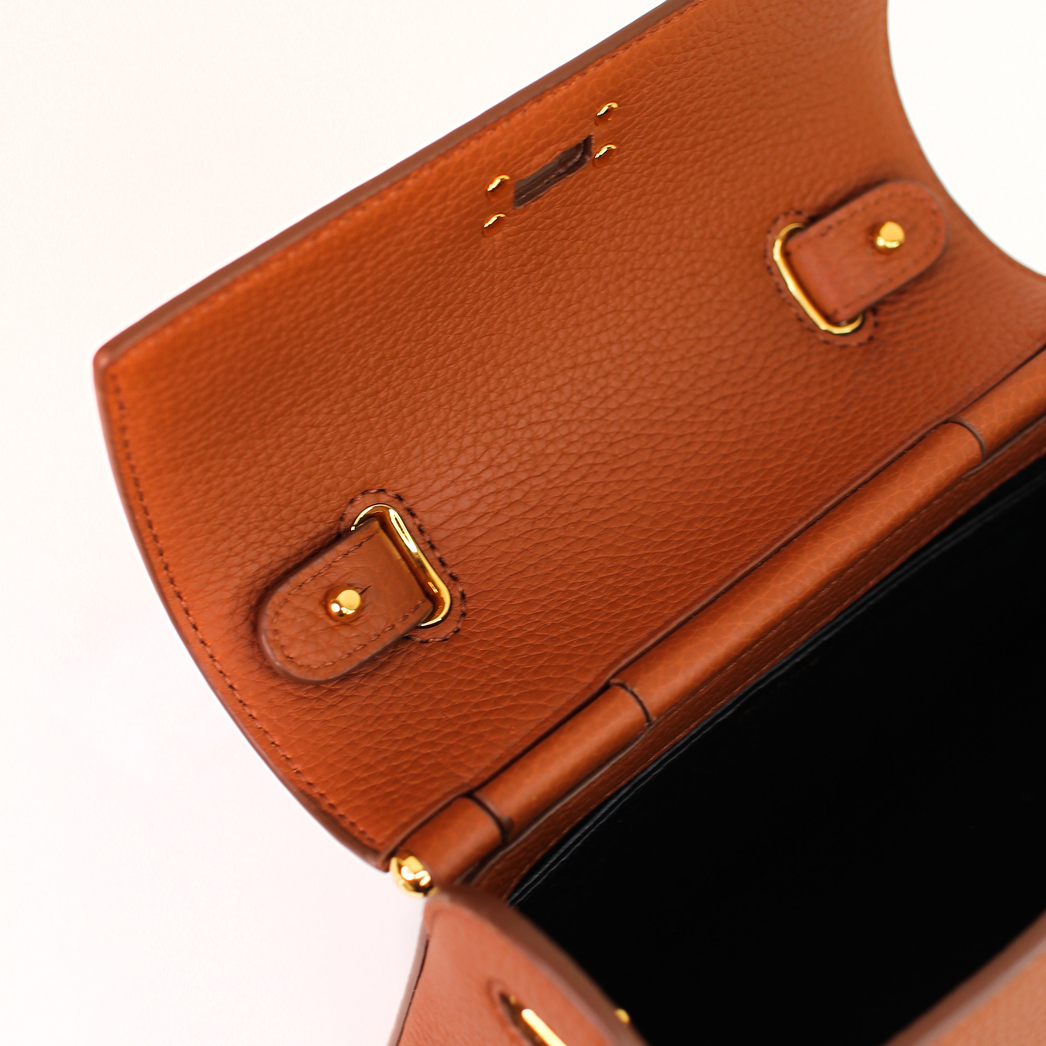 SAC À MAIN EN CUIR PALAIS ROYAL MINI GOLD