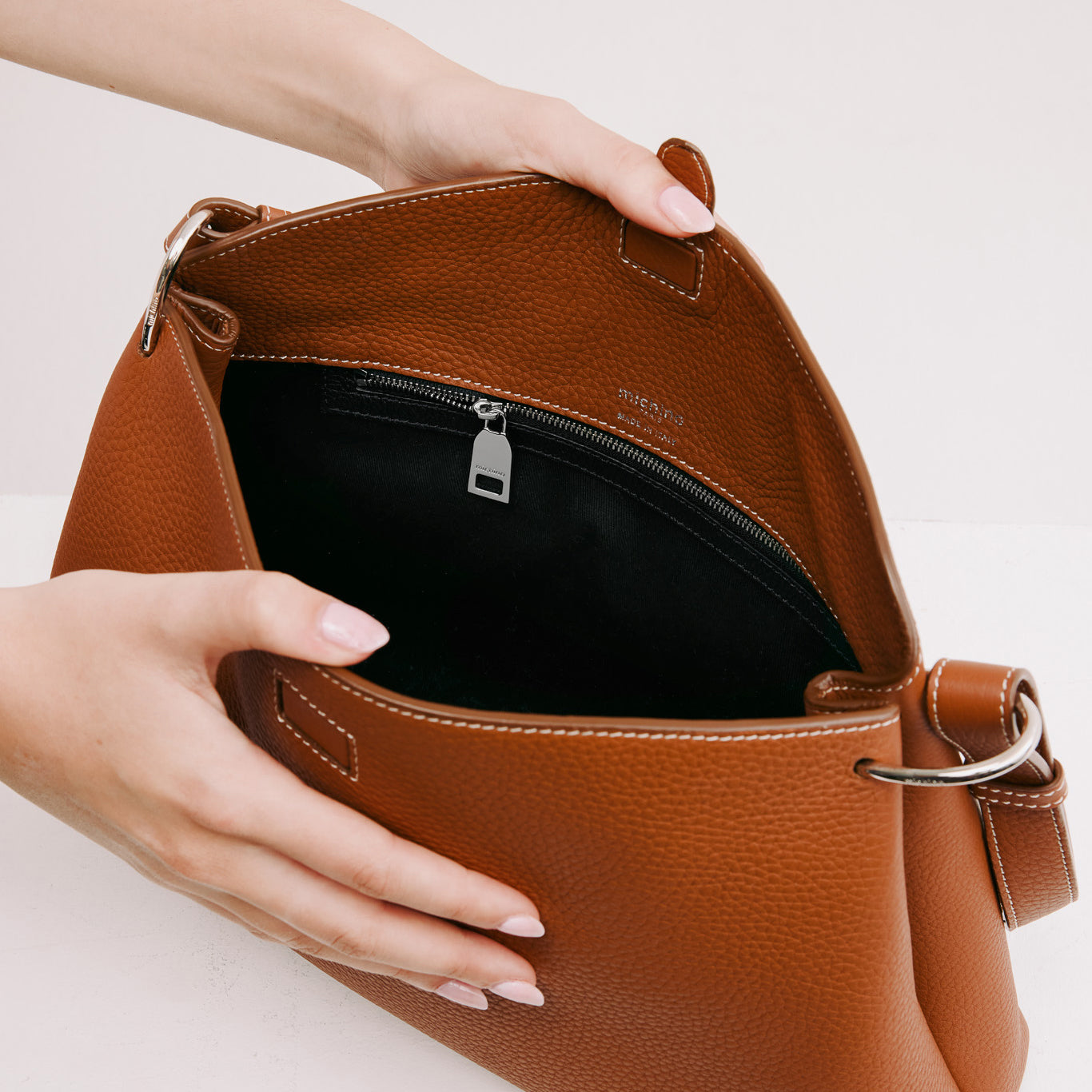 SAC À MAIN EN CUIR PASSY PM GOLD