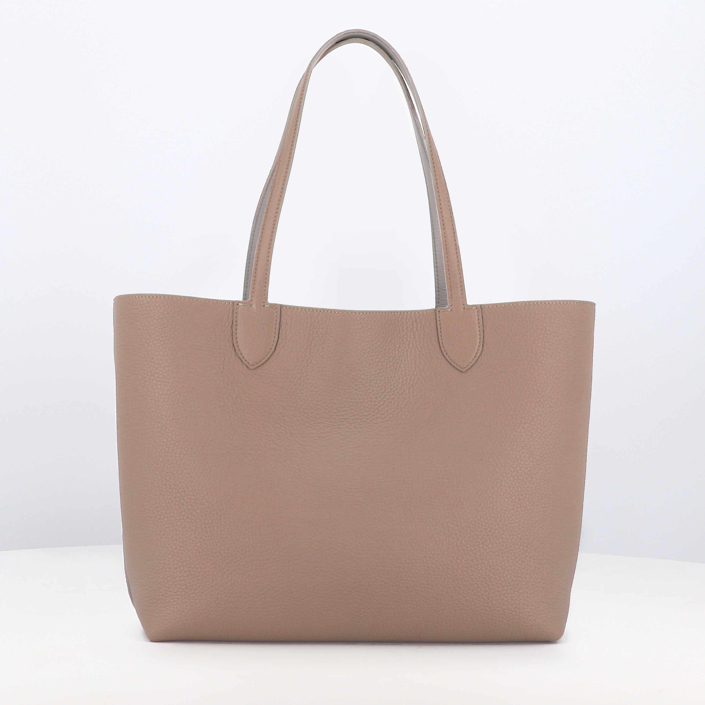 リバーシブルトートバッグ - リヴォリ 横長 ベージュ/クレ