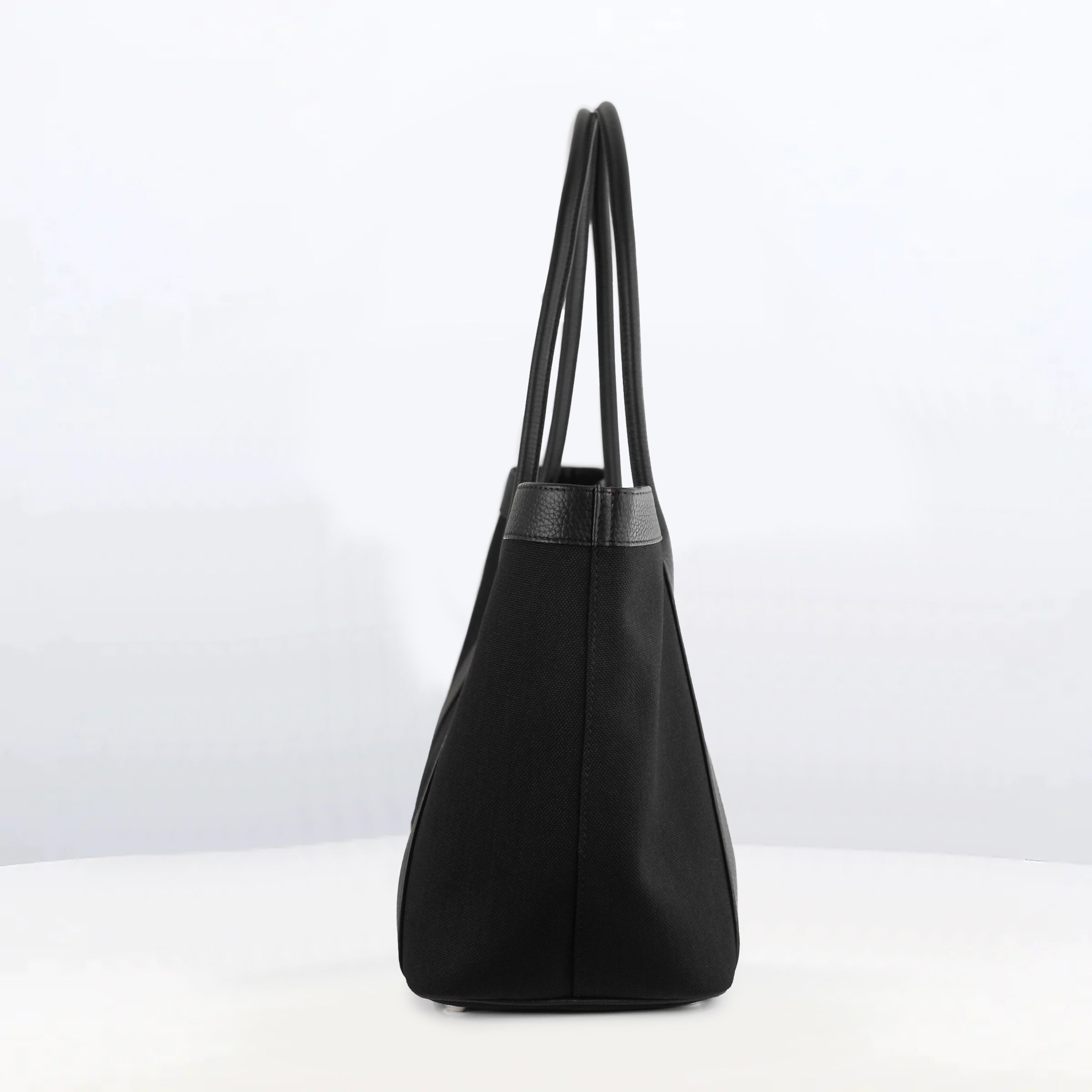 SAC CABAS EN TOILE SEINE40 NOIR