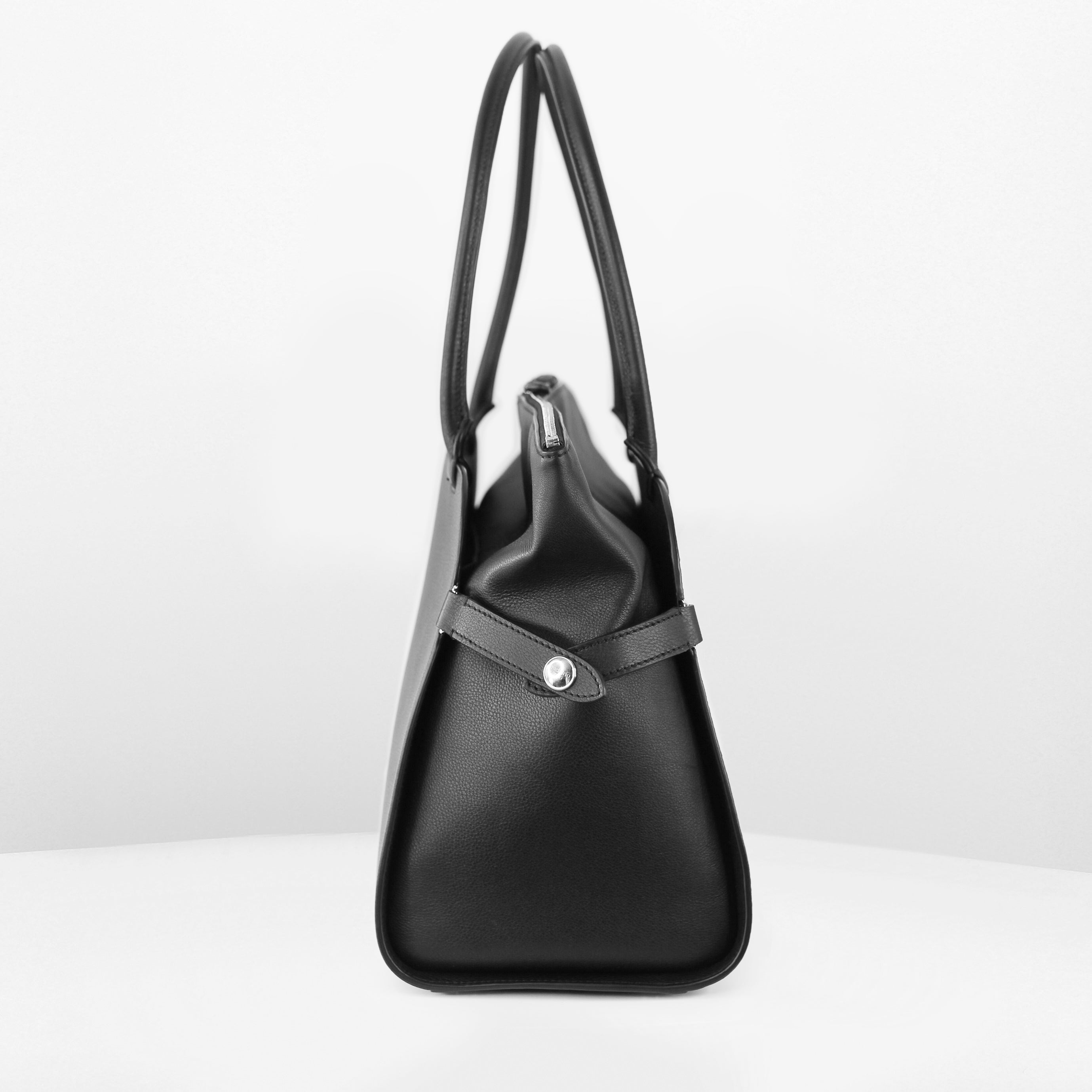 SAC À MAIN EN CUIR SEPTIÈME MM NOIR