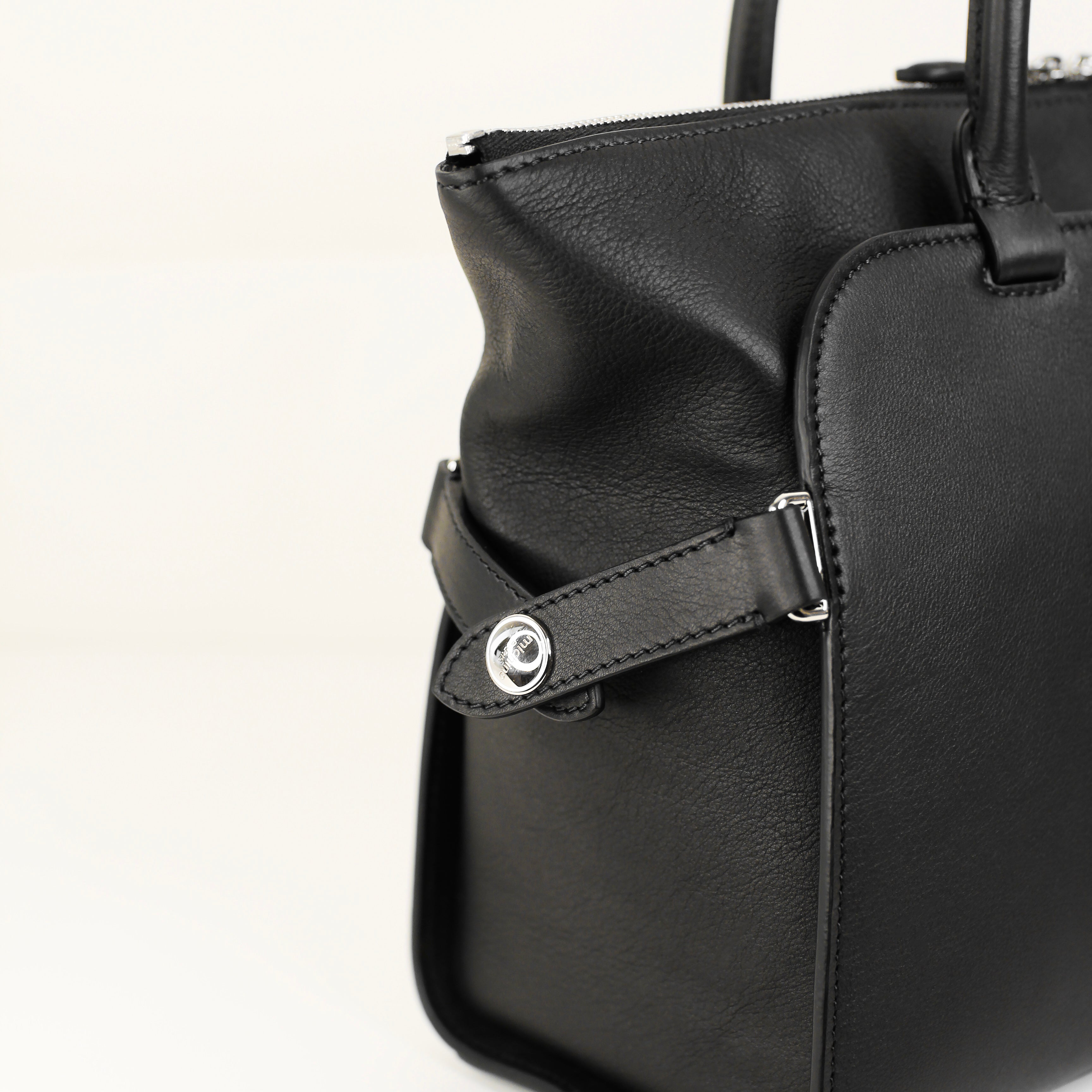 SAC À MAIN EN CUIR SEPTIÈME PM NOIR
