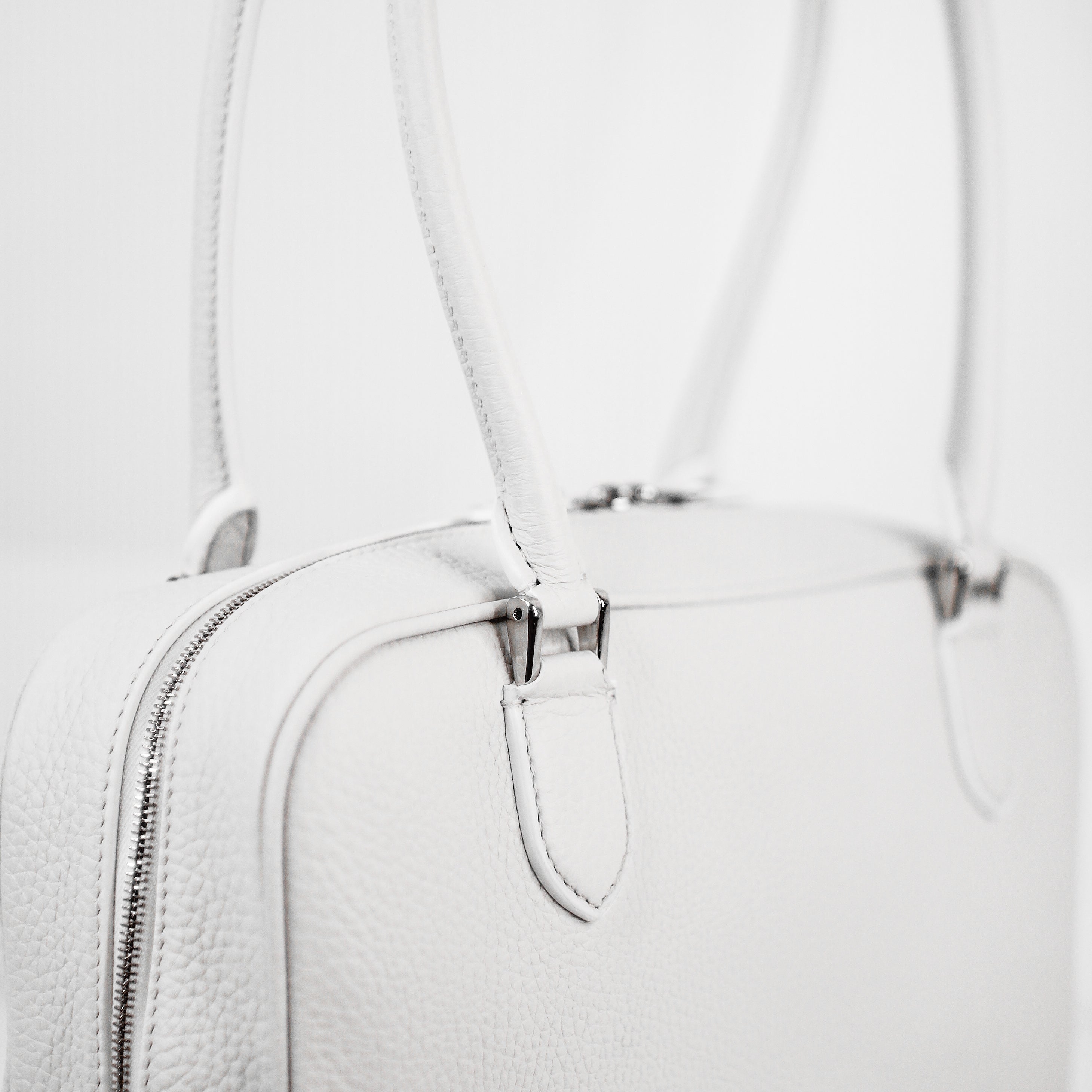 SAC À MAIN EN CUIR BOSTON TUILERIES PM CRAIE