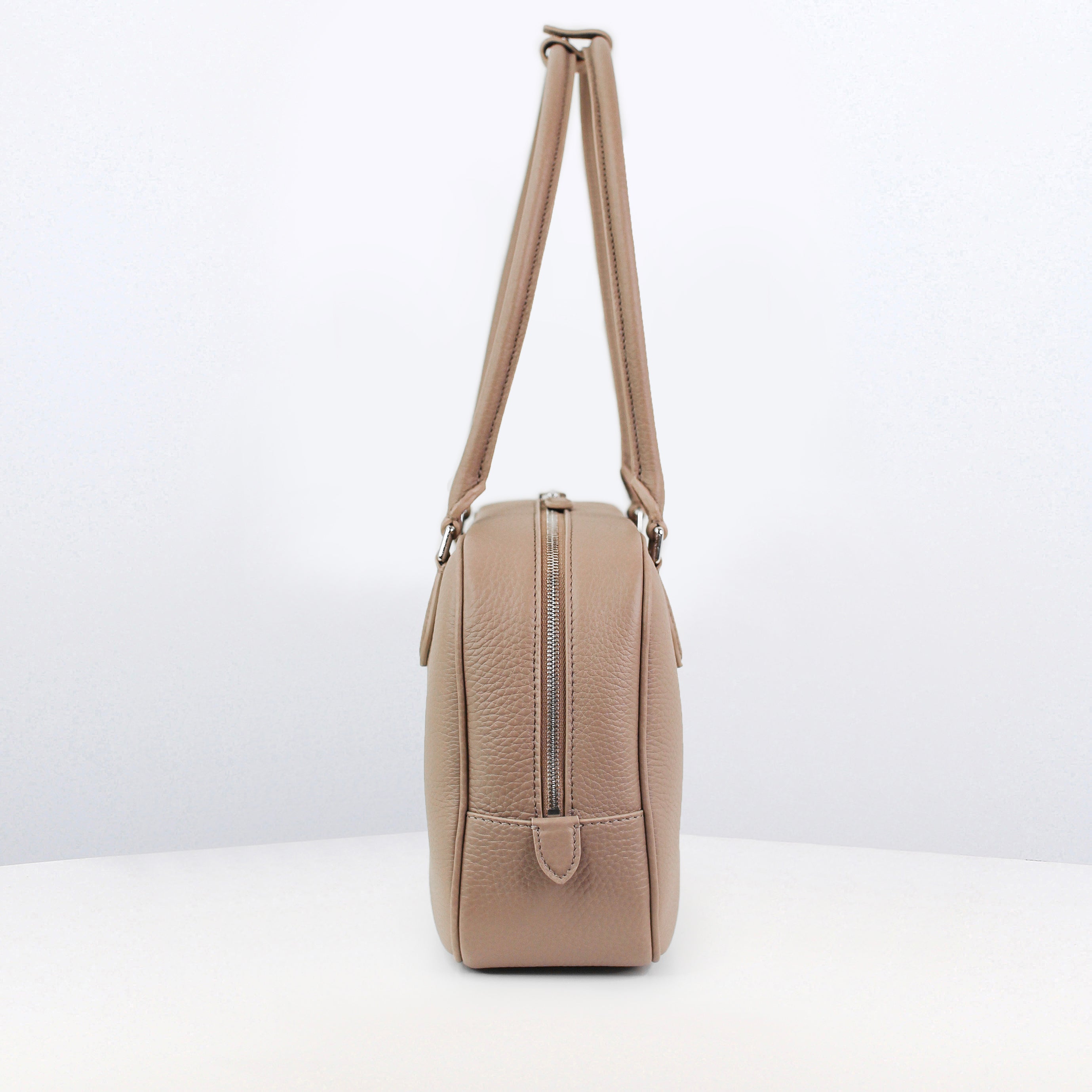 SAC À MAIN EN CUIR BOSTON TUILERIES PM TOURTERELLE