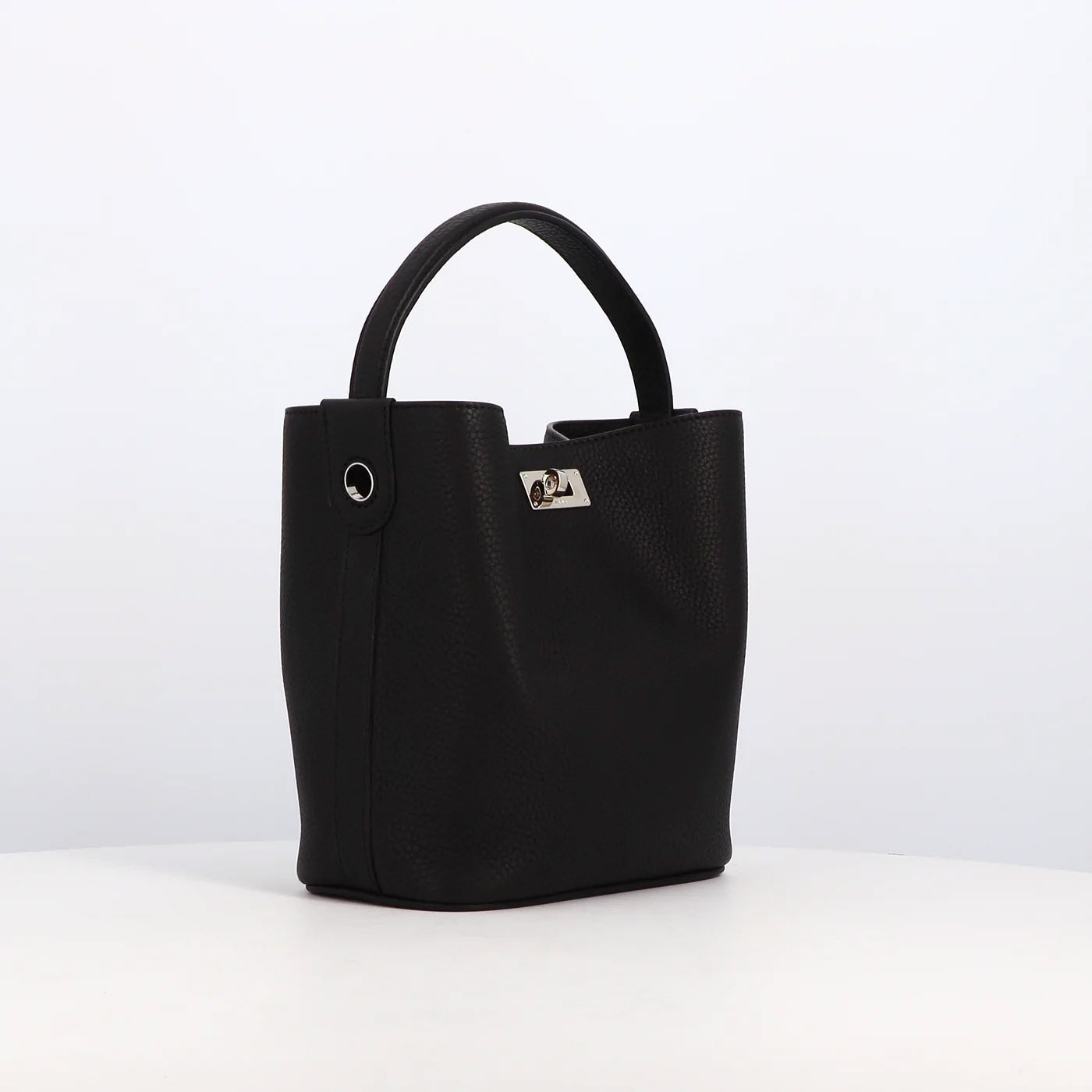 SAC SEAU EN CUIR ODEON MINI NOIR