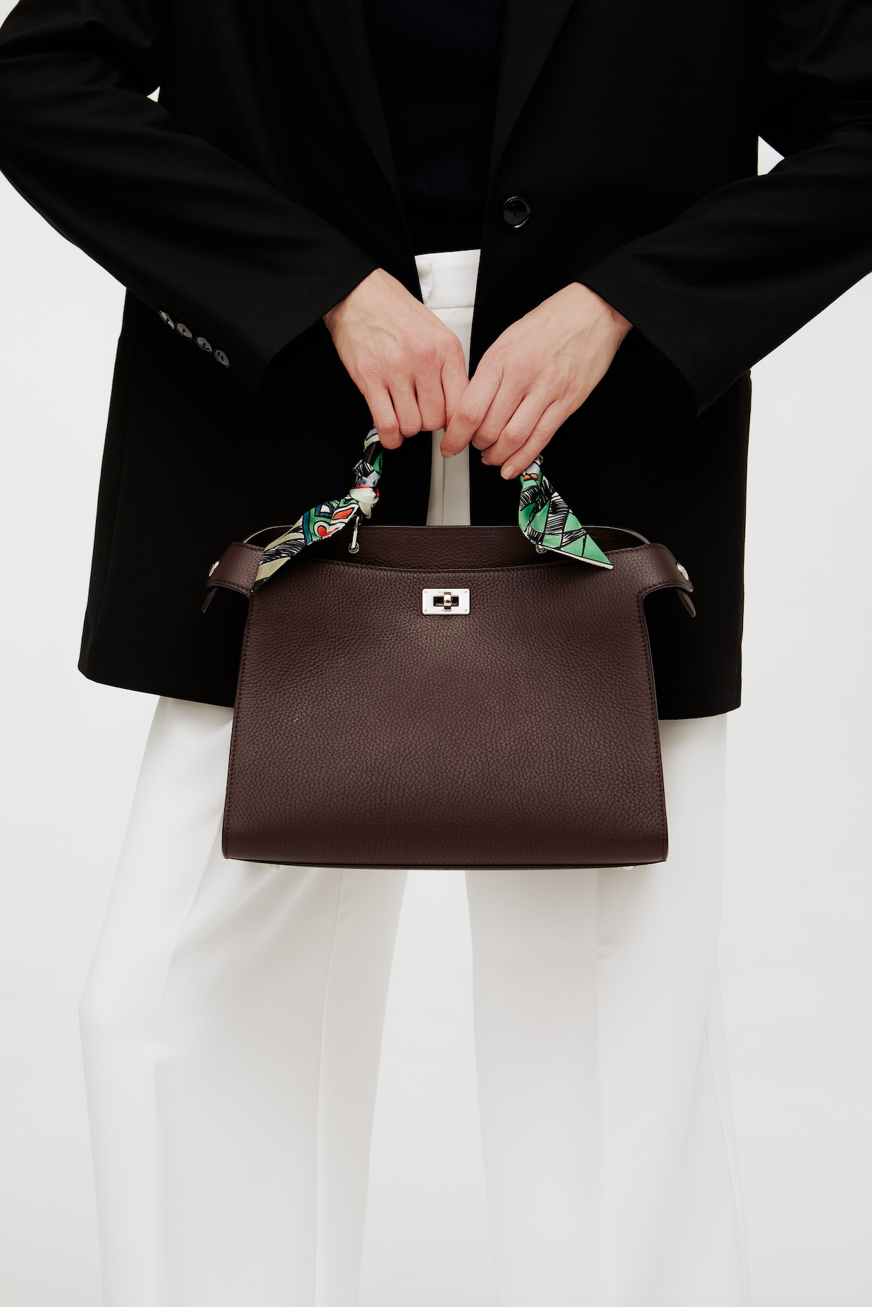 SAC À MAIN EN CUIR LUTECE PM PRUNE