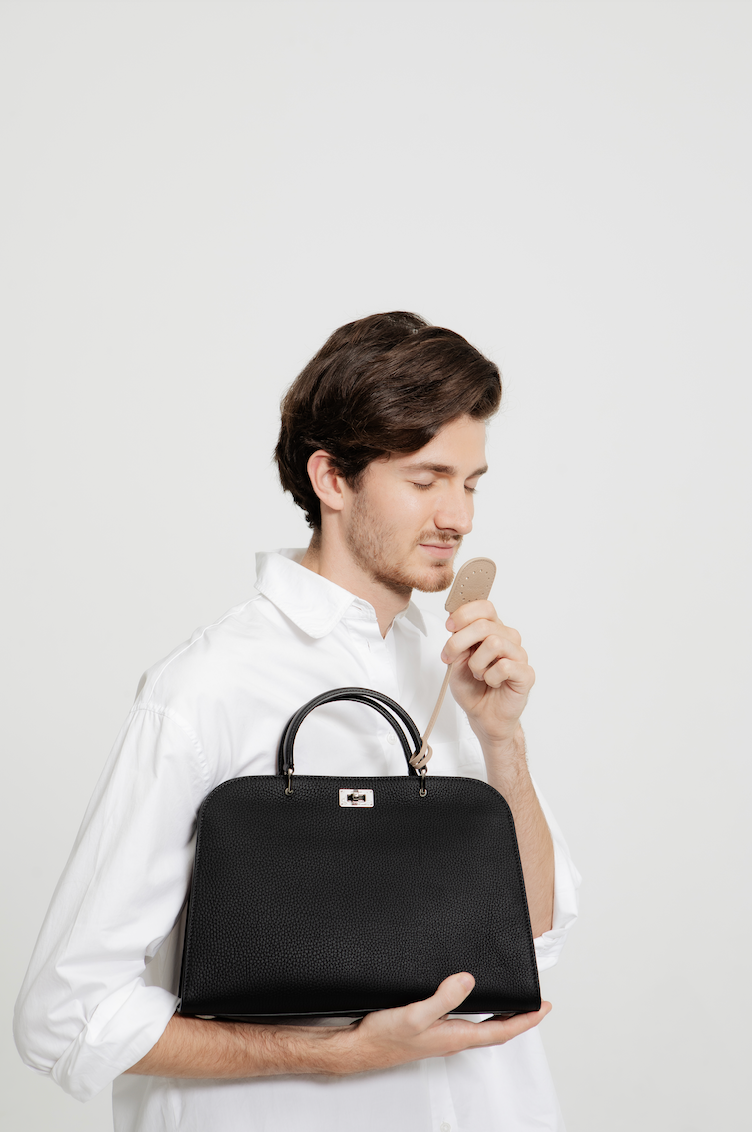 SAC À MAIN EN CUIR OPÉRA PM NOIR