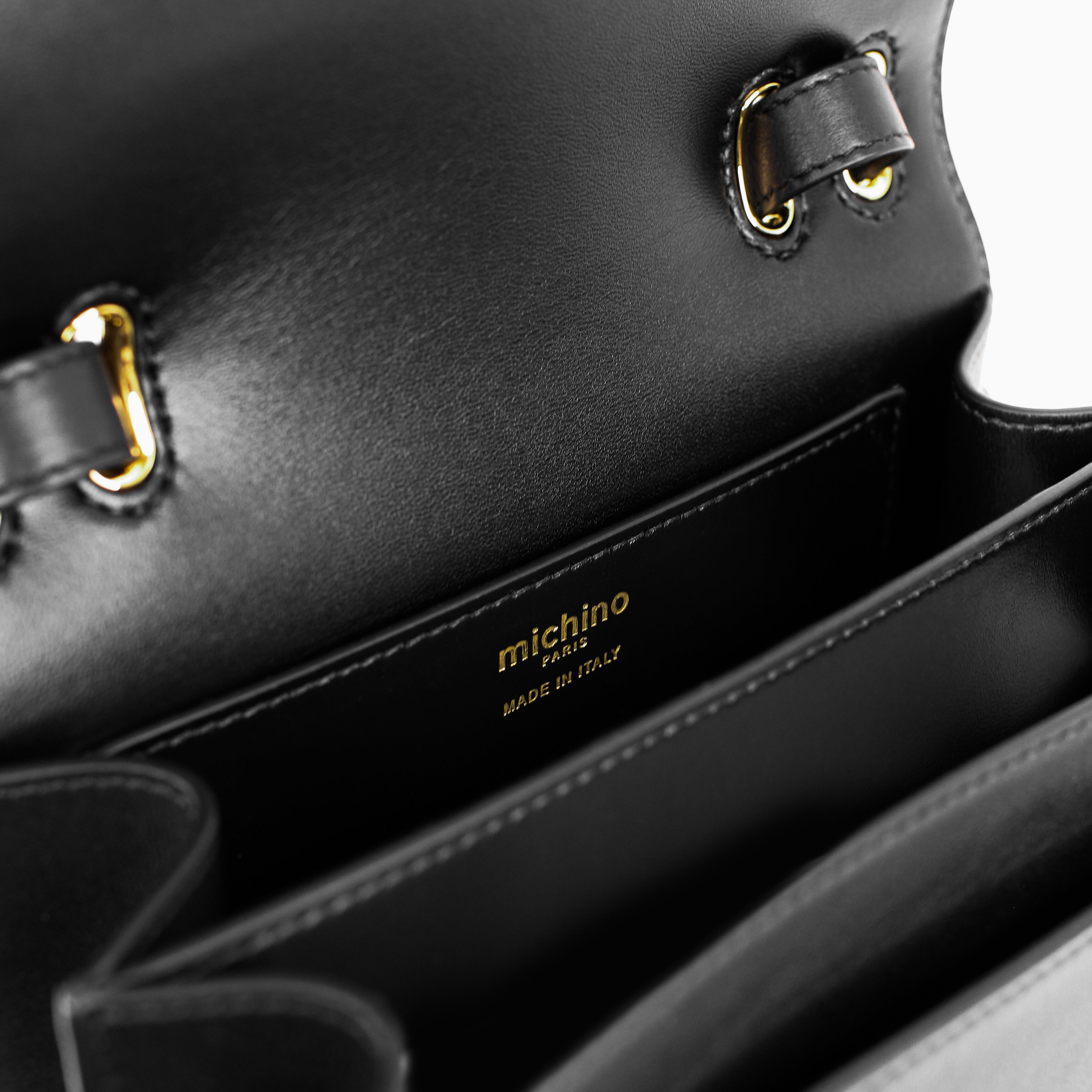 "Archive Event" SAC À RABAT EN CUIR ÉLYSÉE BLACK STUDS