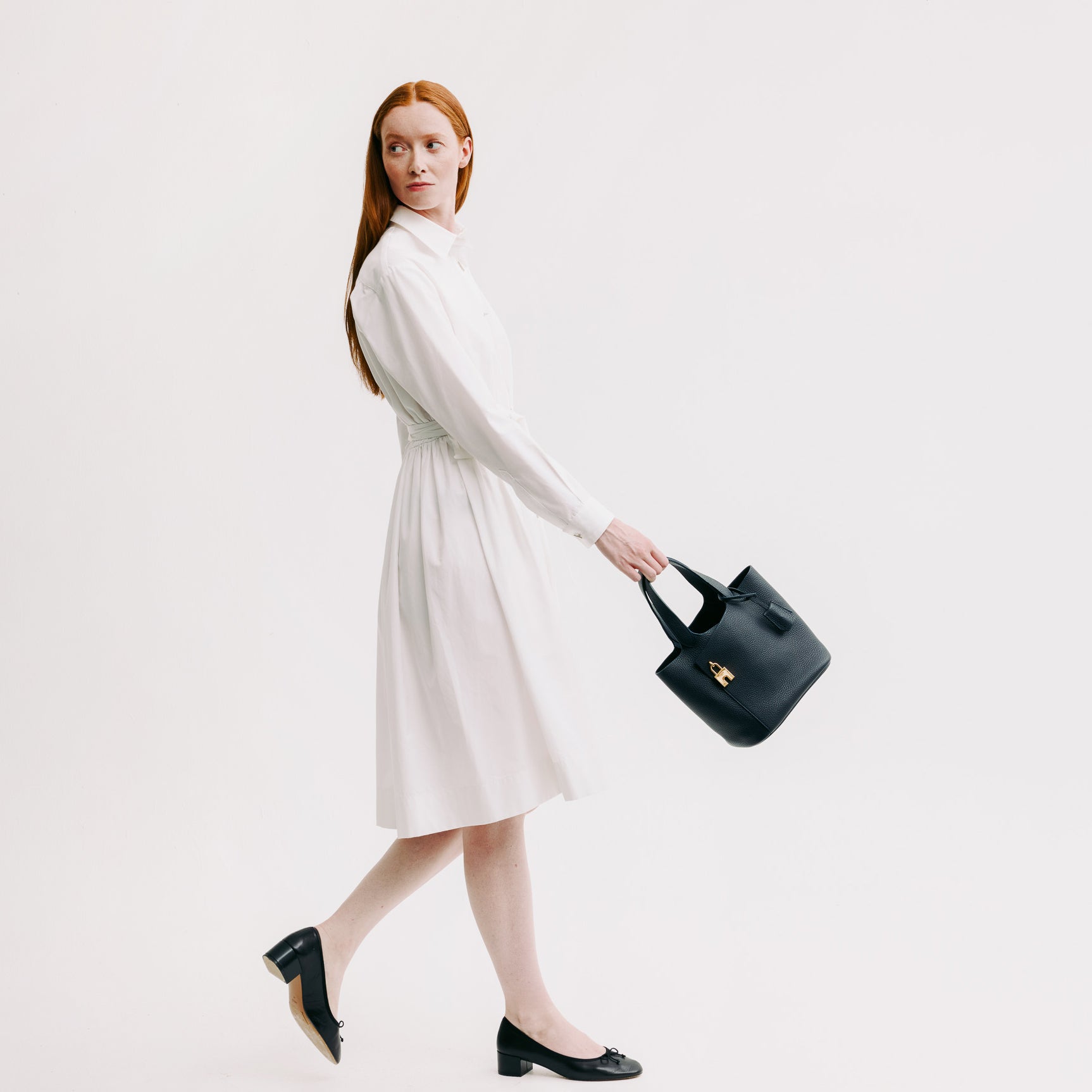 SAC A MAIN EN CUIR ETOILE PM ECLIPSE FINITIONS DORÉES