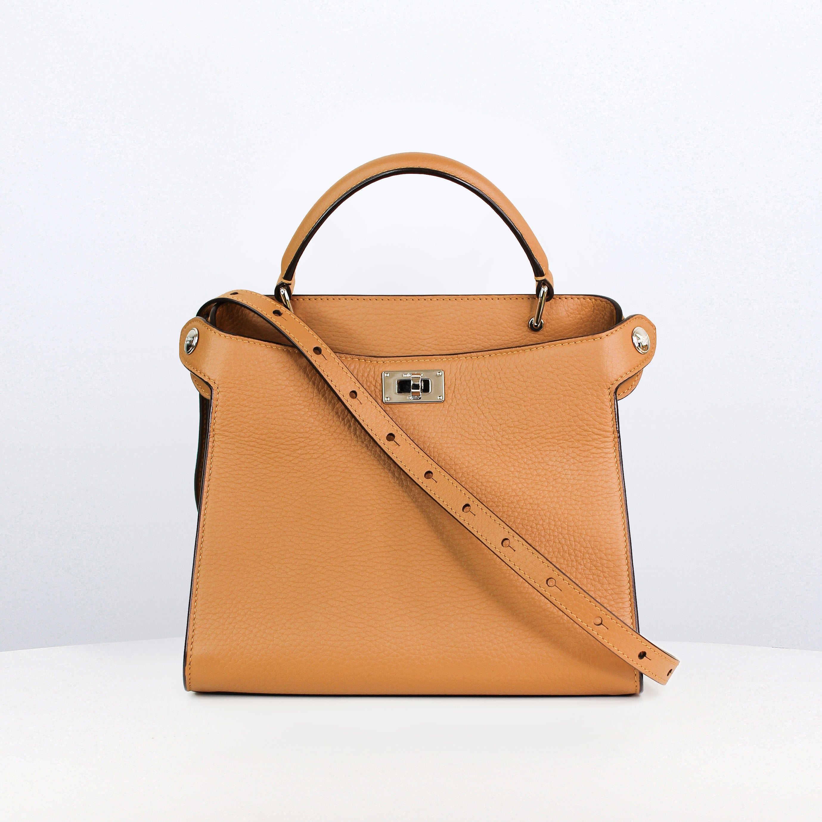 SAC À MAIN EN CUIR LUTECE MINI CAMEL