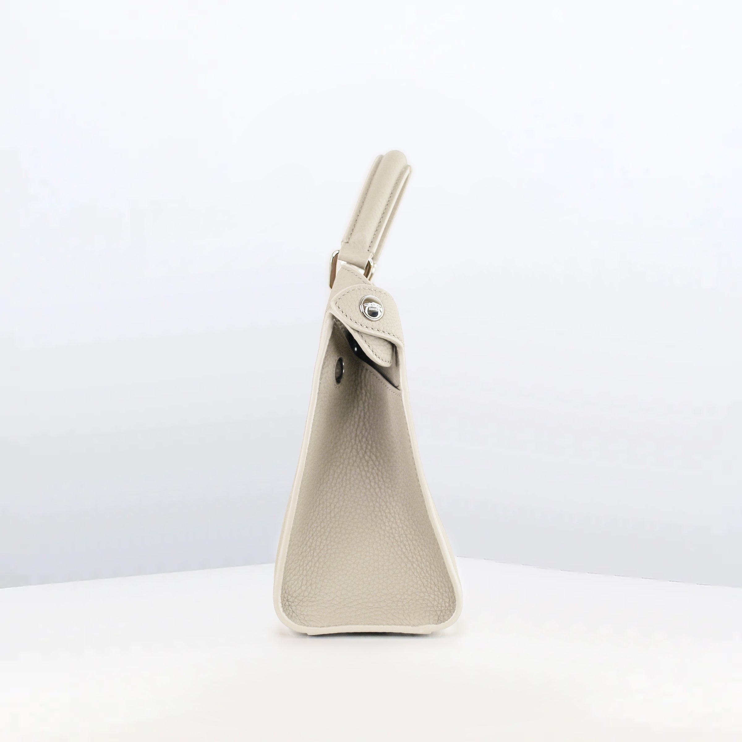 SAC À MAIN EN CUIR LUTECE MINI CRAIE