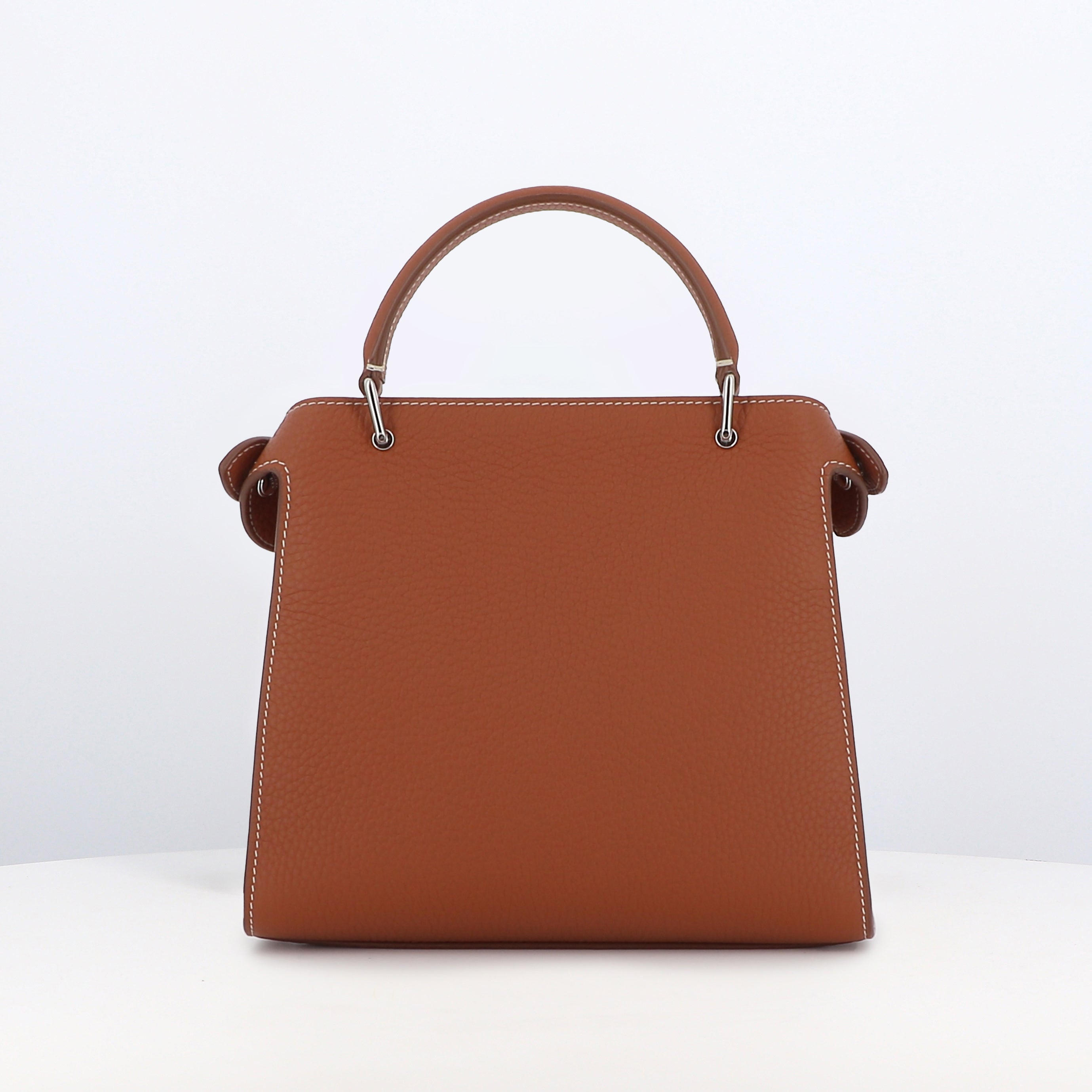 SAC À MAIN EN CUIR LUTECE MINI GOLD