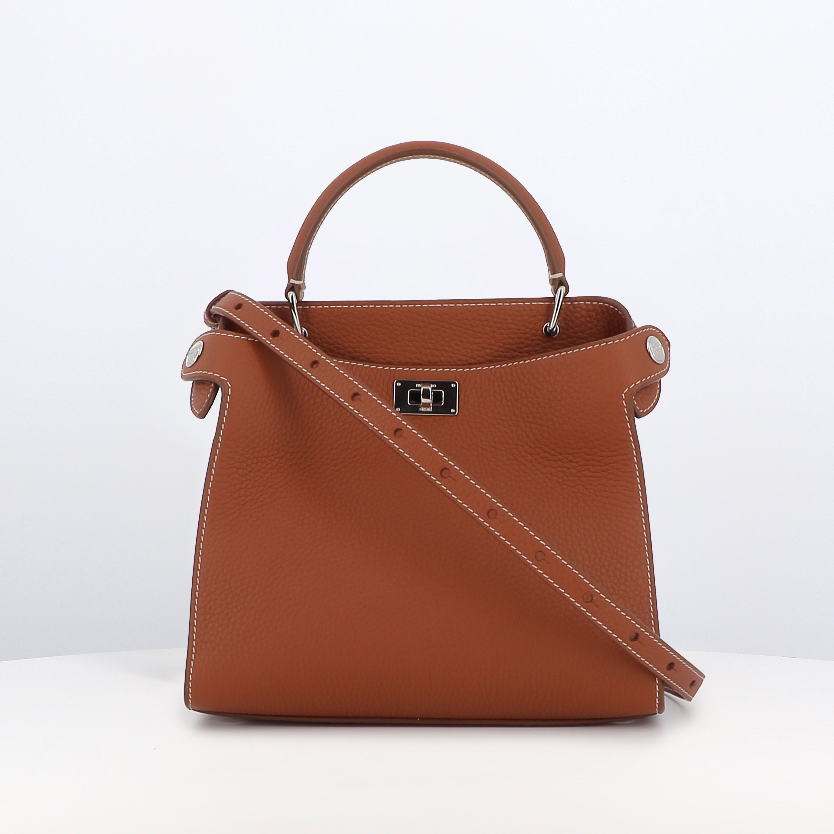 SAC À MAIN EN CUIR LUTECE MINI GOLD