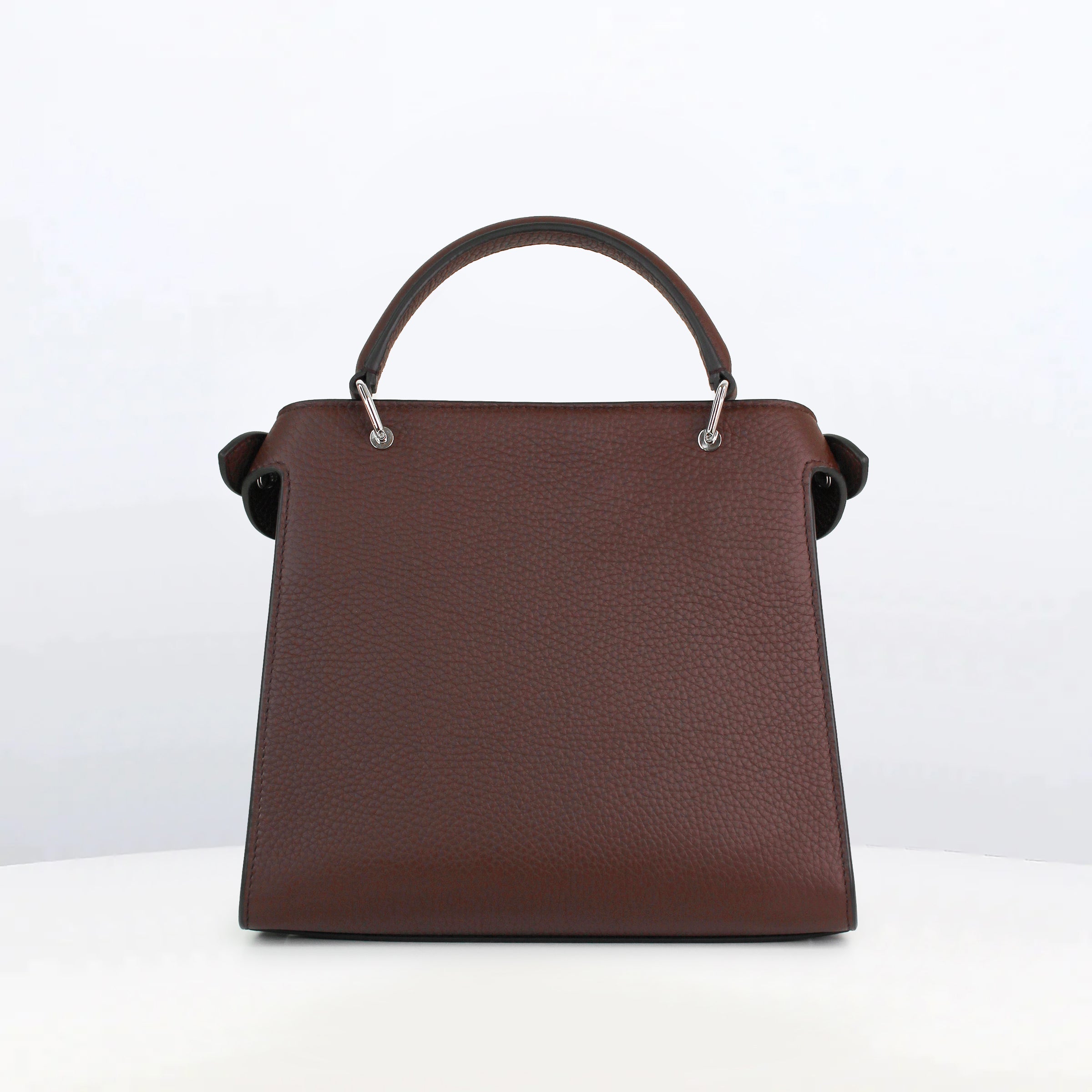 SAC A MAIN EN CUIR LUTECE MINI PRUNE