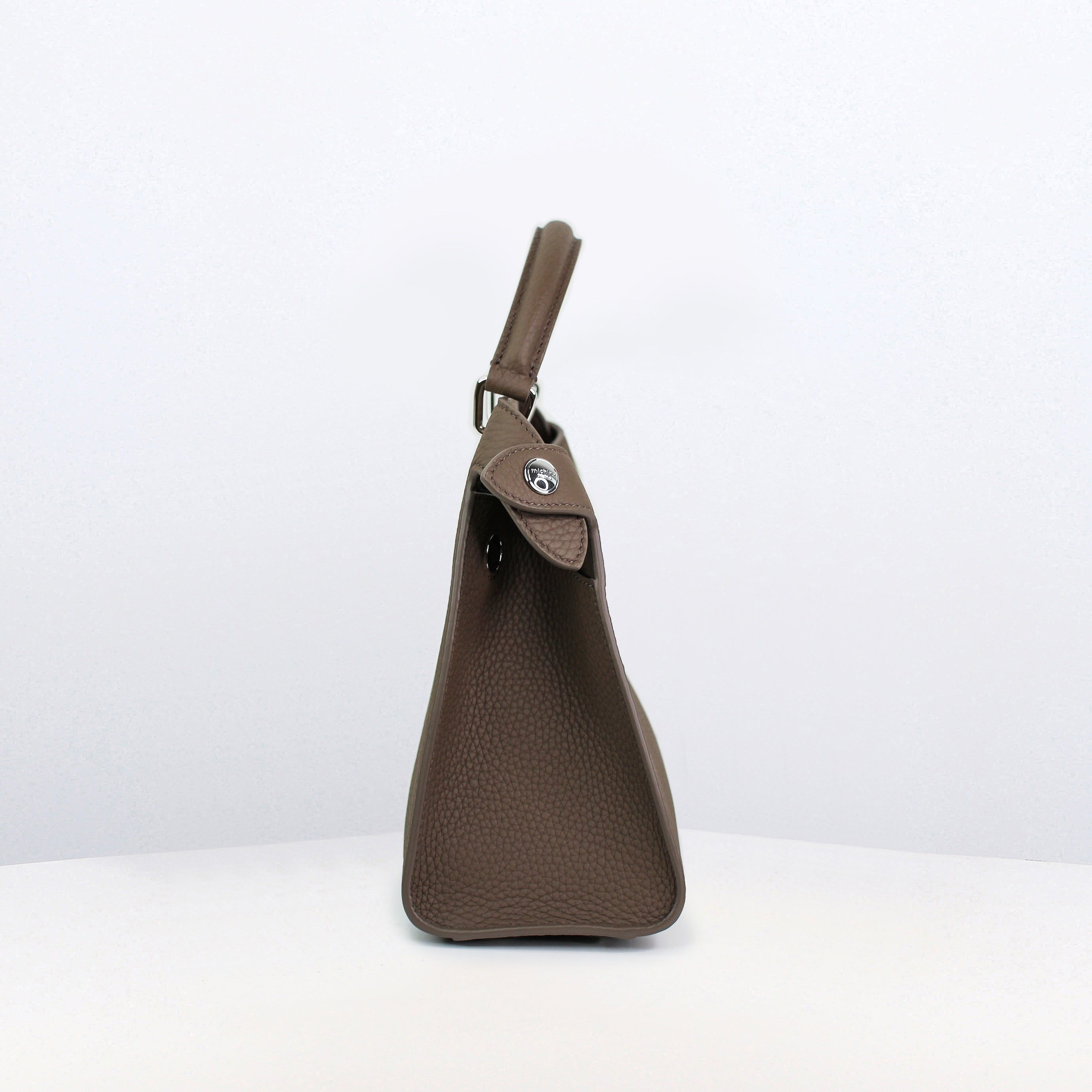 SAC À MAIN EN CUIR LUTECE MINI TAUPE