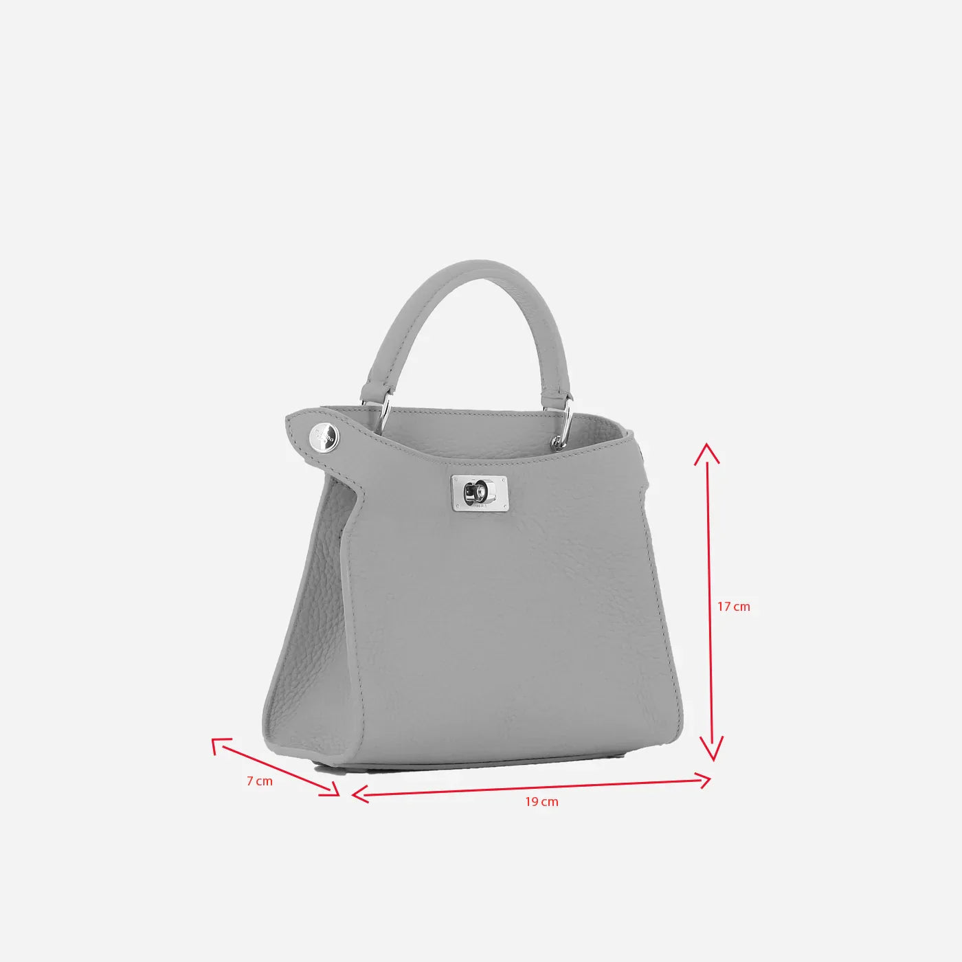 LEATHER HANDBAG LUTECE NANO CAMEL