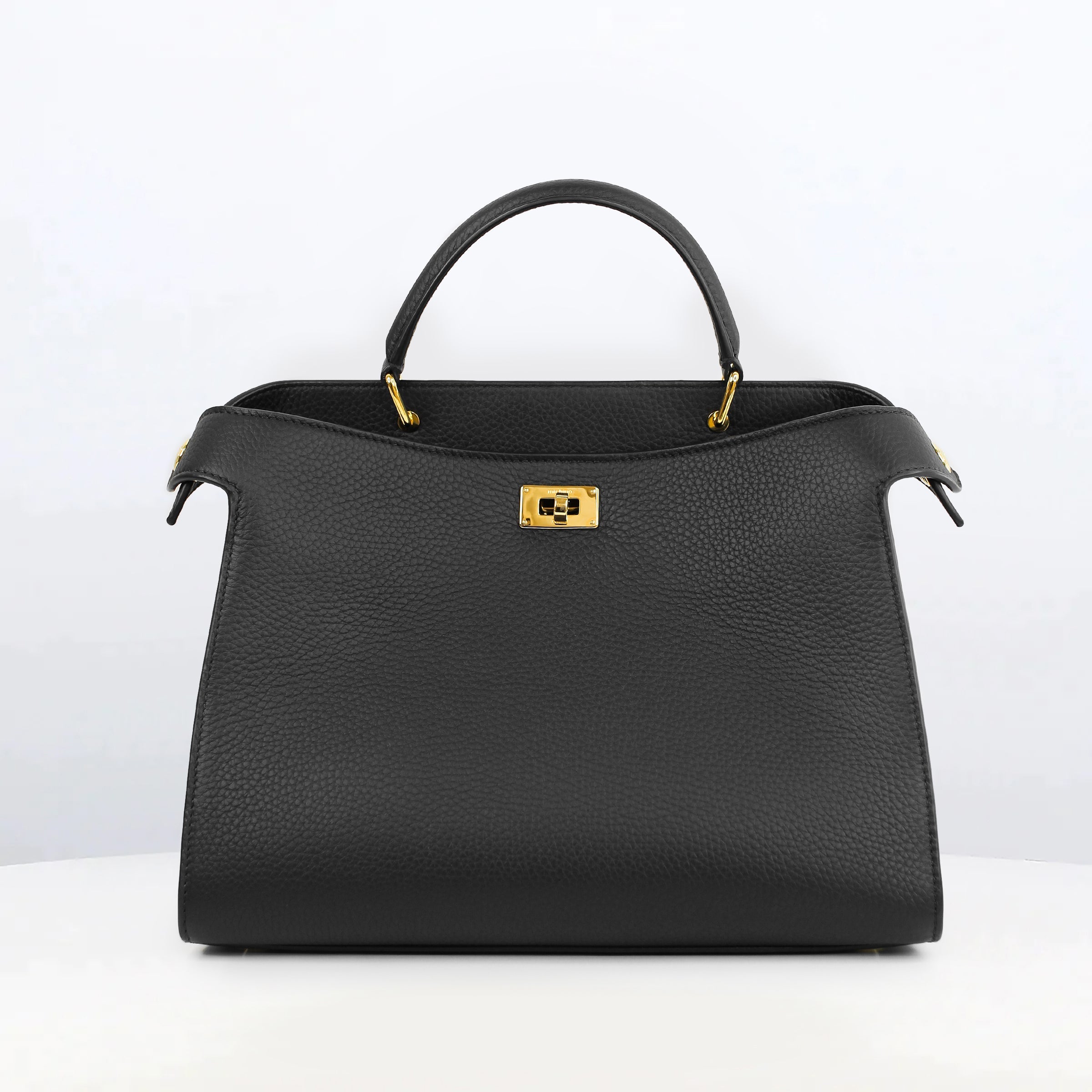 ハンドバッグ - ルテス　スモール　ブラック　ゴールド金具