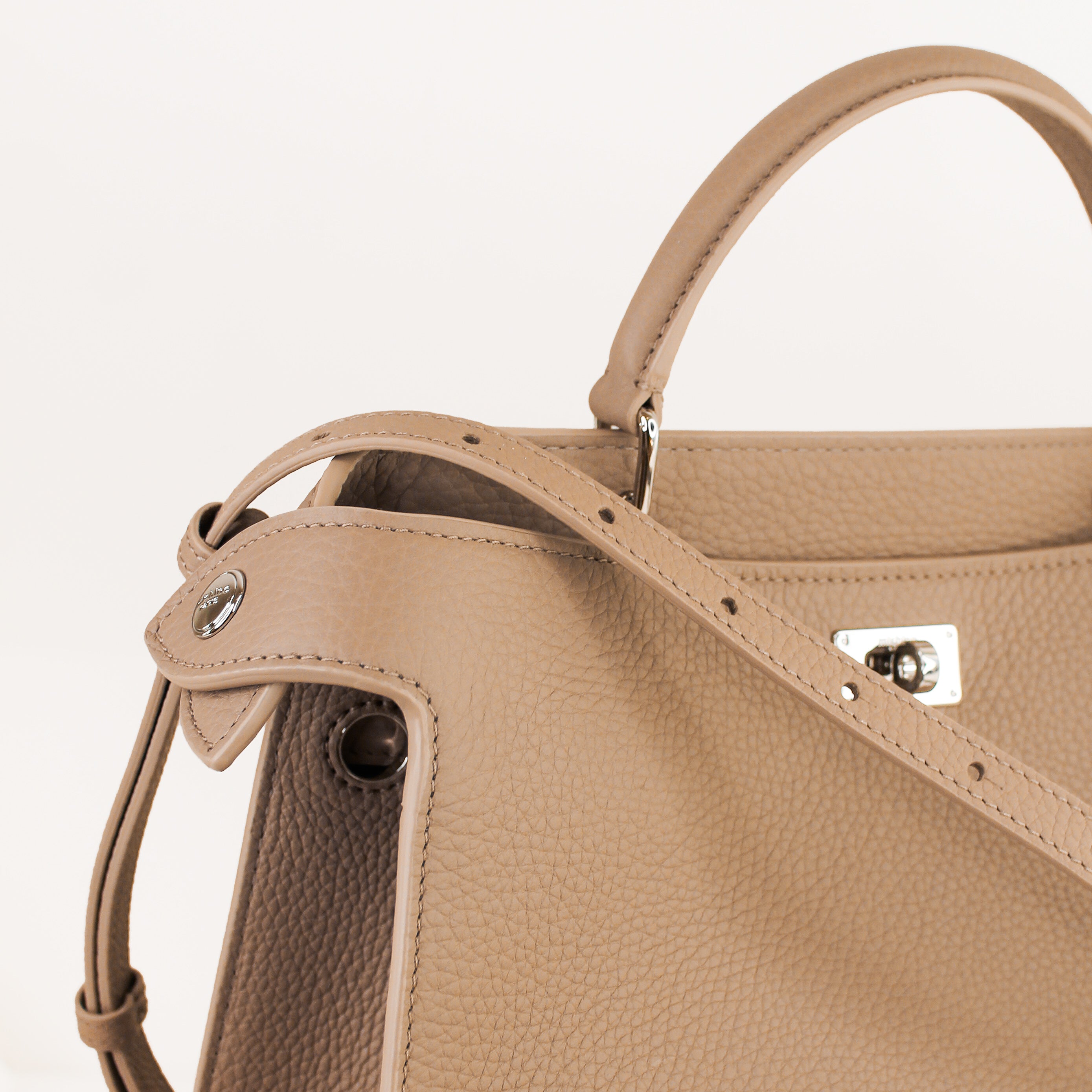 SAC À MAIN EN CUIR LUTECE PM TOURTERELLE