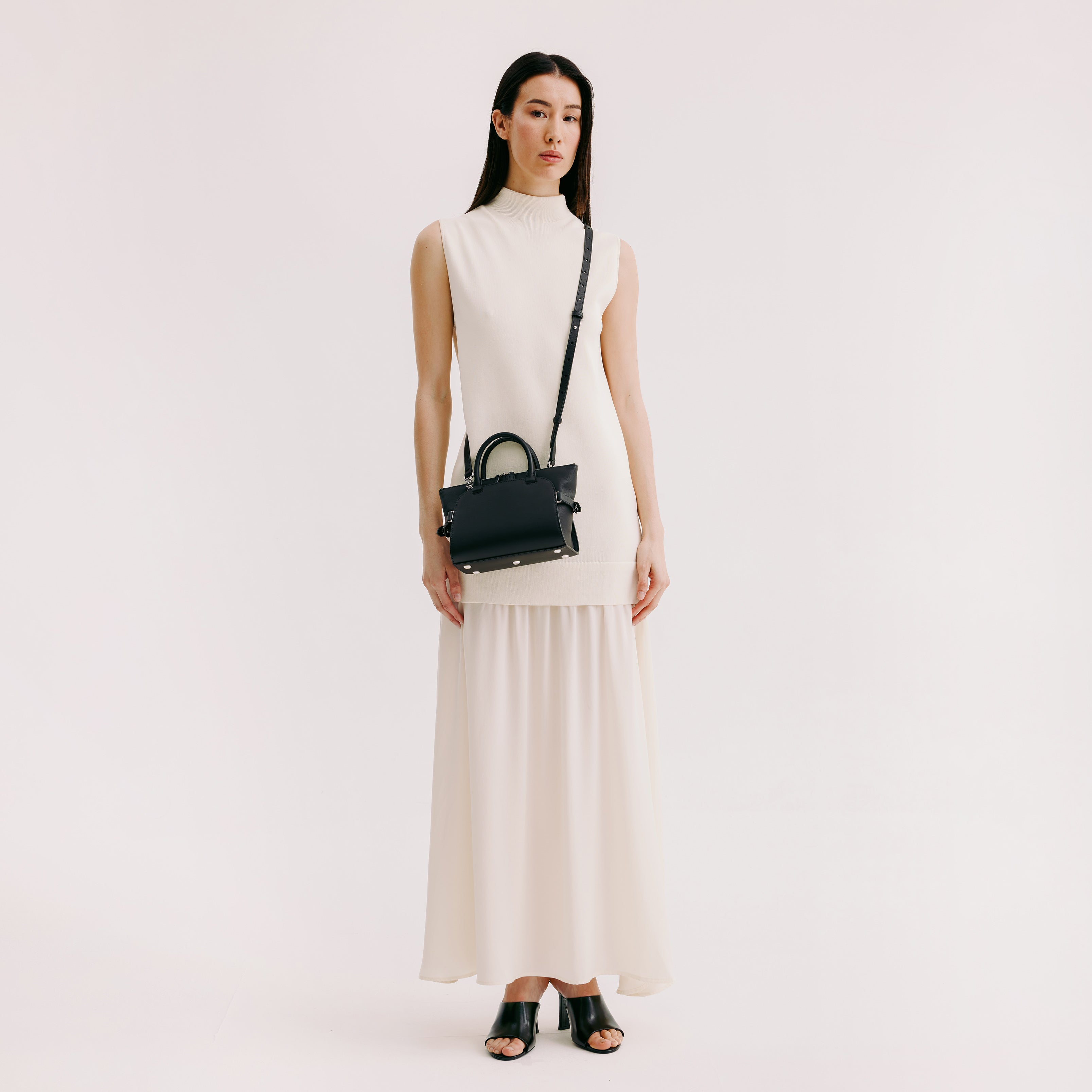 SAC À MAIN EN CUIR SEPTIÈME MINI NOIR