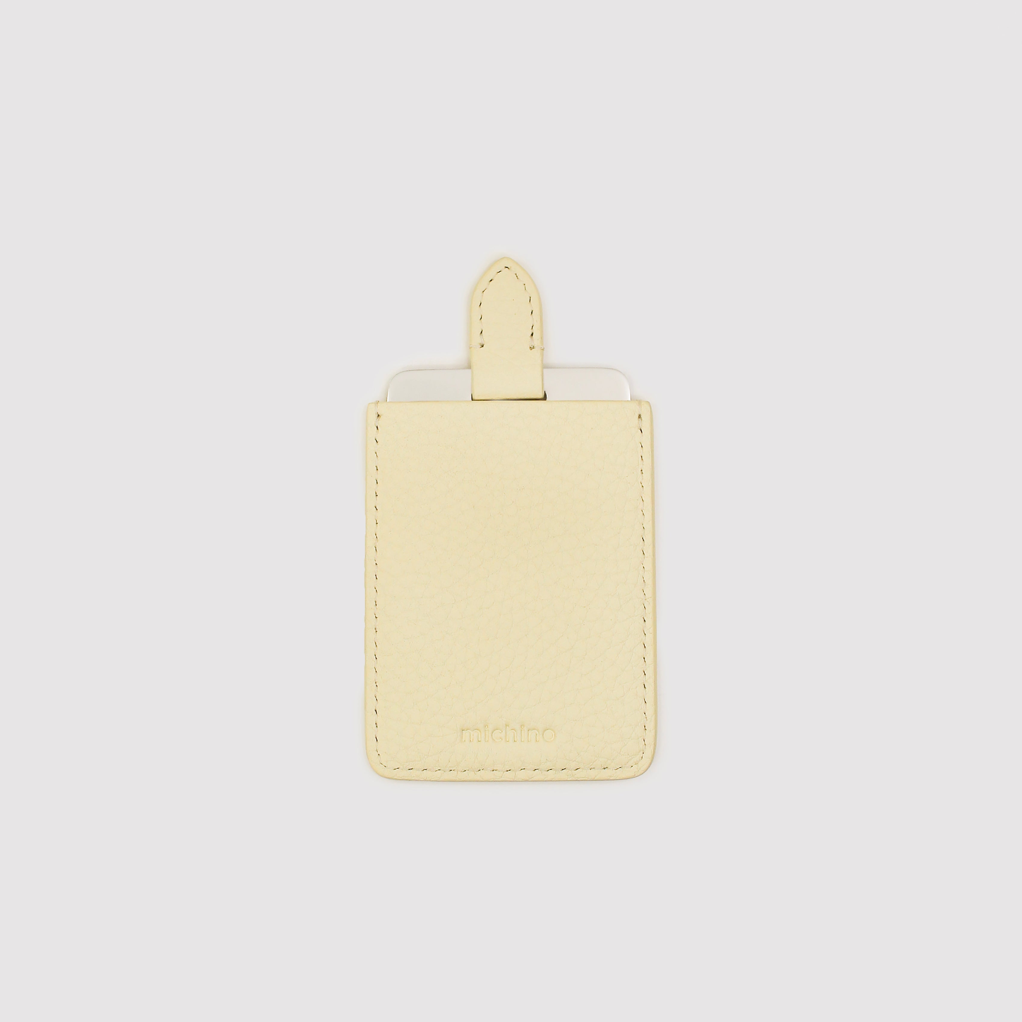 レザーケース付き ポケットミラー　シャンティ