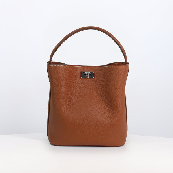 SAC SEAU EN CUIR ODÉON MINI GOLD