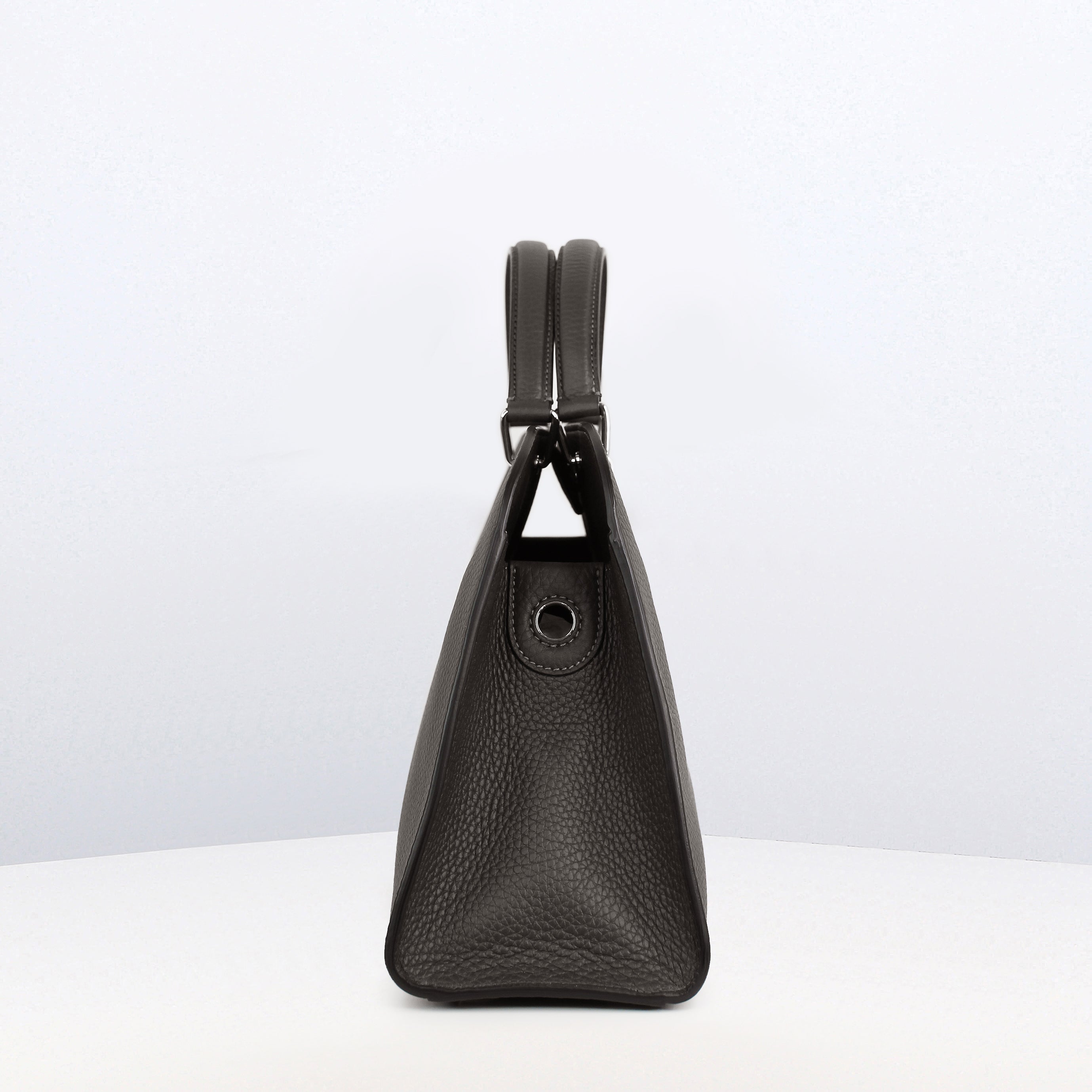 SAC À MAIN EN CUIR OPÉRA PM GRIS CHARBON