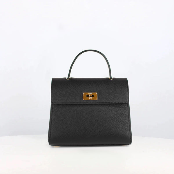 SAC À MAIN EN CUIR PALAIS ROYAL MINI NOIR