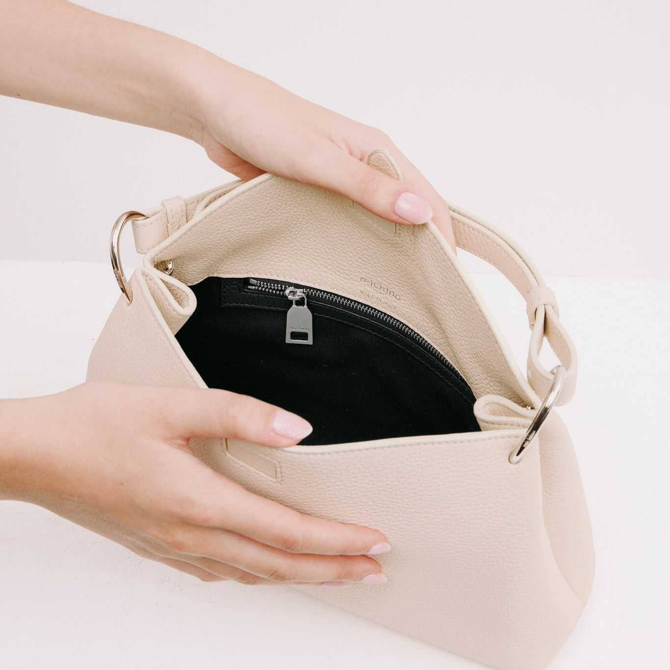 SAC À MAIN EN CUIR PASSY MINI IVOIRE