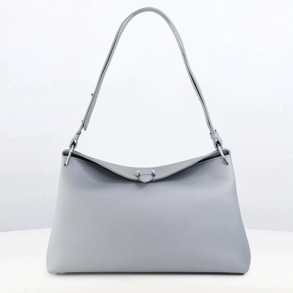 LEATHER HANDBAG PASSY PM NUAGE