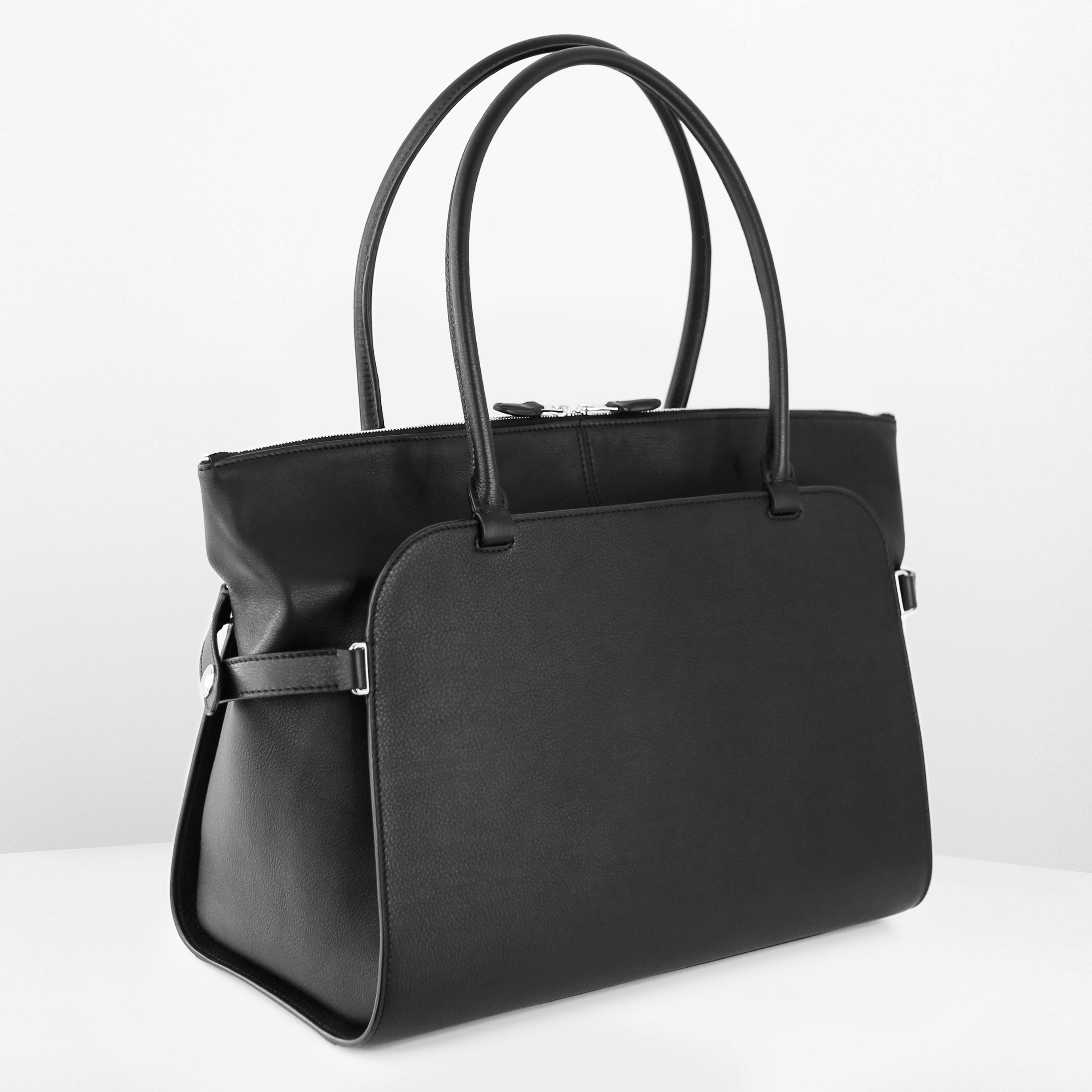 SAC À MAIN EN CUIR SEPTIÈME MM NOIR