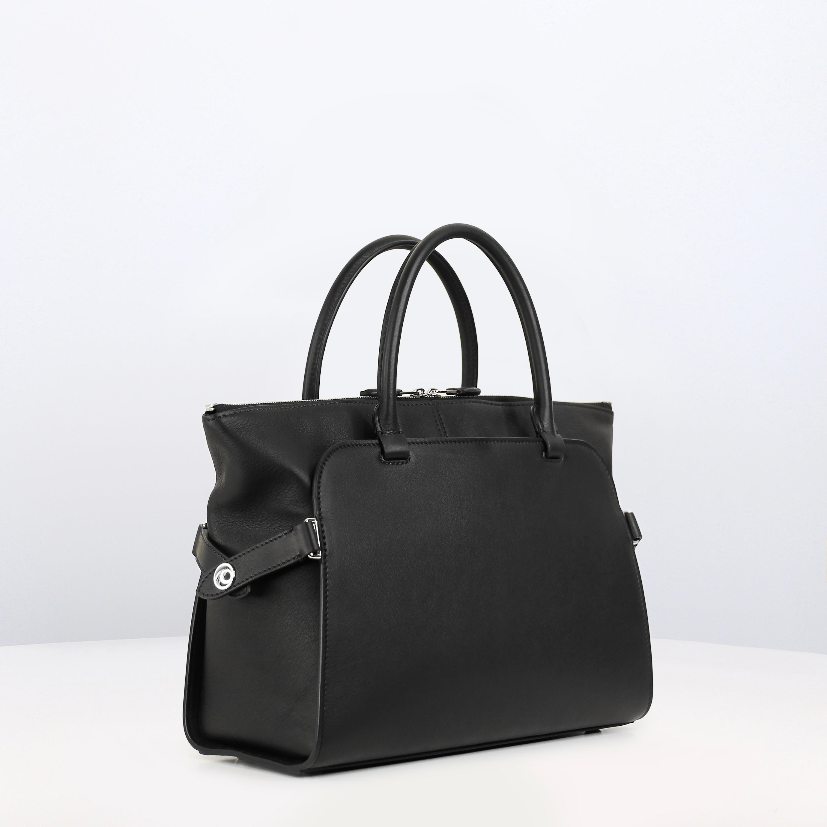 SAC À MAIN EN CUIR SEPTIÈME PM NOIR